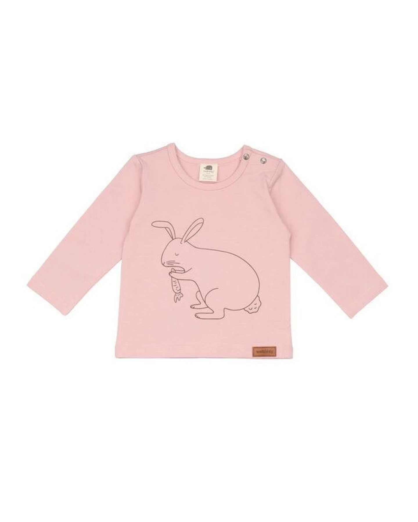 Langarmshirt Baby Bio-Baumwolle Rosa – weicher Jersey von Walkiddy, hautfreundlich, vegan & fair produziert – nachhaltige, hautfreundliche & langlebige Qualität von Walkiddy – Ansicht 2