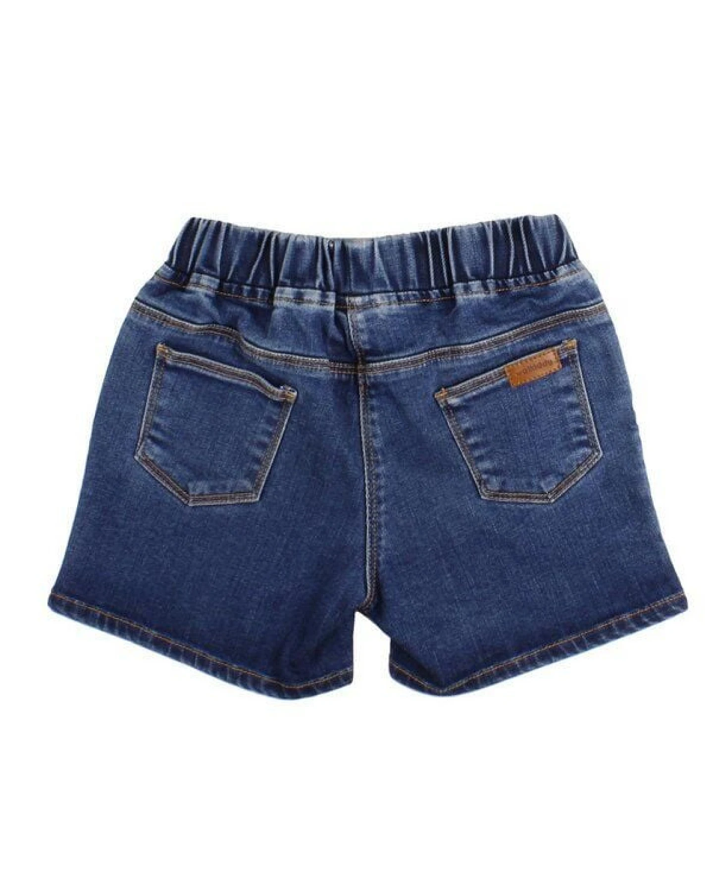 Kinder Jeansshorts Bio-Baumwolle elastisch – nachhaltige kurze Hose von Walkiddy, GOTS-zertifiziert, fair produziert, bequem für Alltag & Abenteuer – Ansicht 3