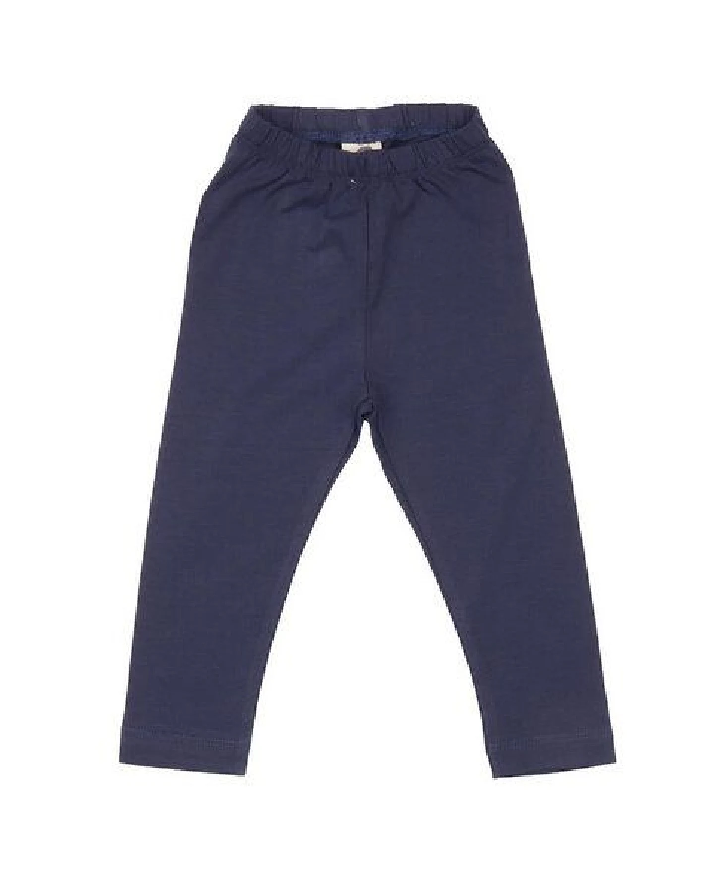 Kinder Leggings Blau GOTS-zertifiziert aus Bio-Baumwolle – Walkiddy, elastischer Bund, weich, bequem & alltagstauglich – Ansicht 2