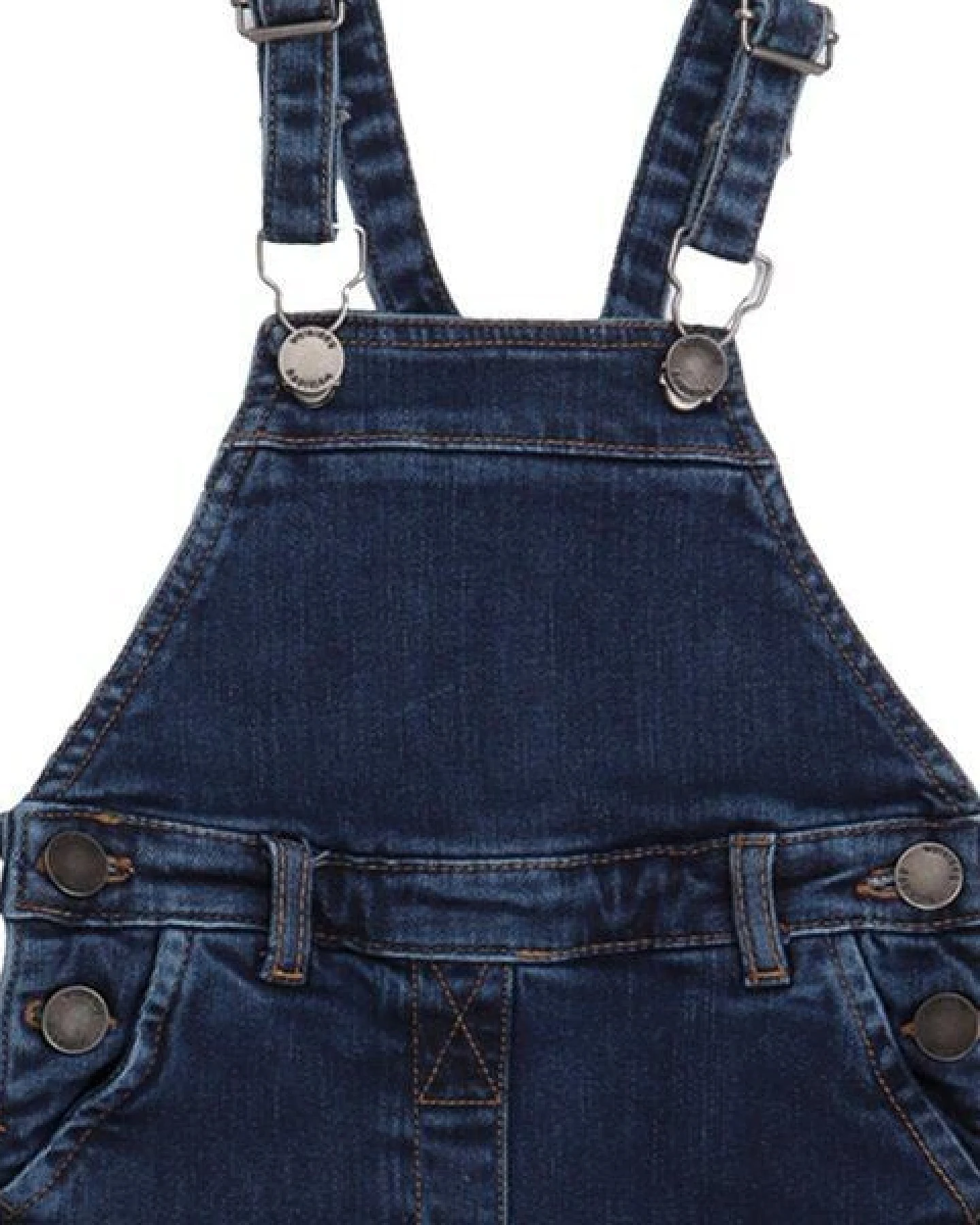 Jeans-Strampler Baby Bio-Baumwolle Dunkelblau – Latzhose von Walkiddy, mitwachsend, weich gefüttert – nachhaltige, hautfreundliche & langlebige Qualität von Walkiddy – Ansicht 3