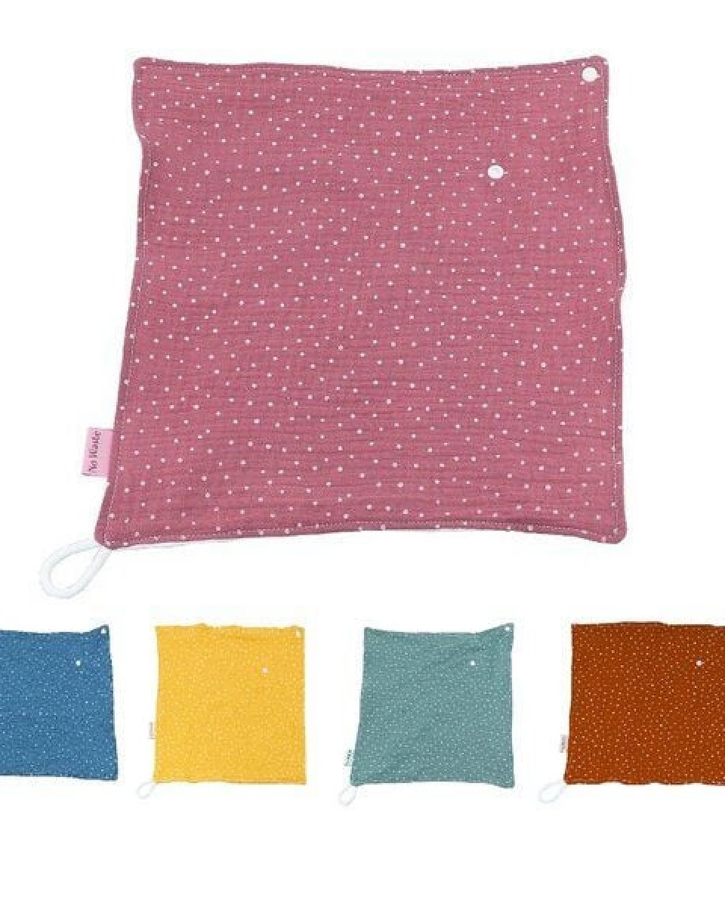 NoWaste Wrapping NoWaste Baby Kuscheltuch Schmusetuch mit Schnullerhalter ver. Farben – Ansicht 2