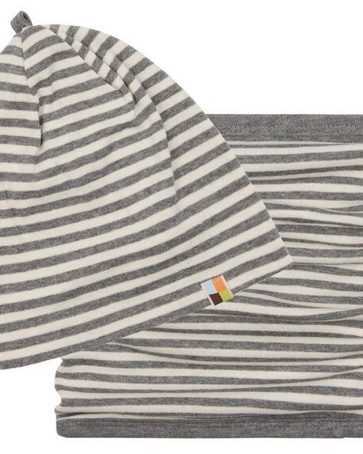 loud + proud Babys & Kinder, Set Mütze + Schlauchschal, GOTS-zertifiziert