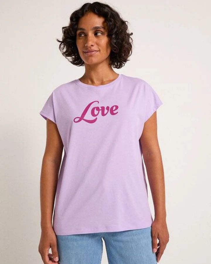 LANIUS Statement Shirt "Love" aus Bio-Baumwolle
