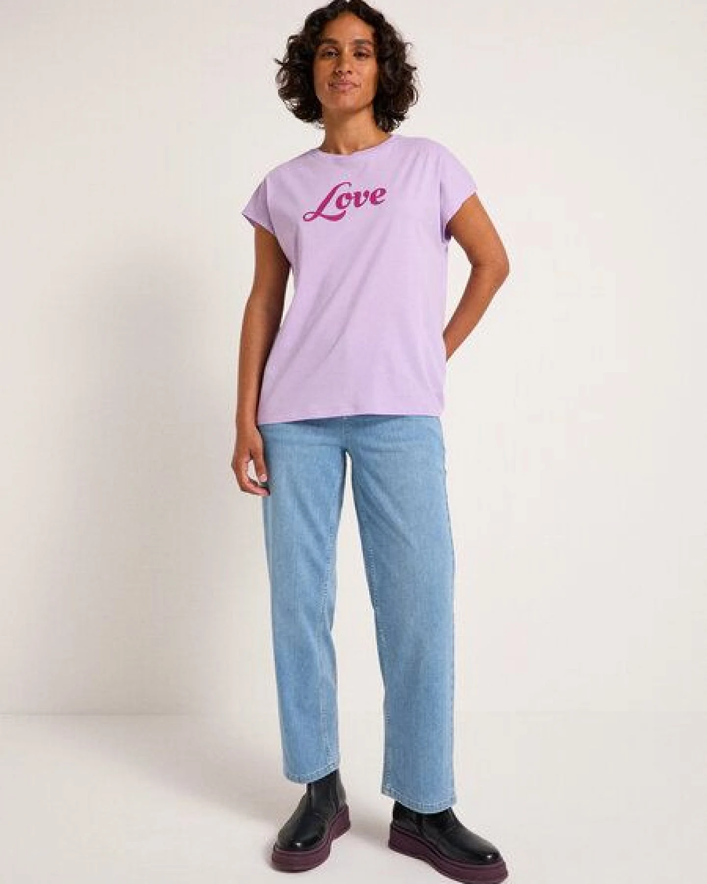 LANIUS Statement Shirt "Love" aus Bio-Baumwolle – Ansicht 2