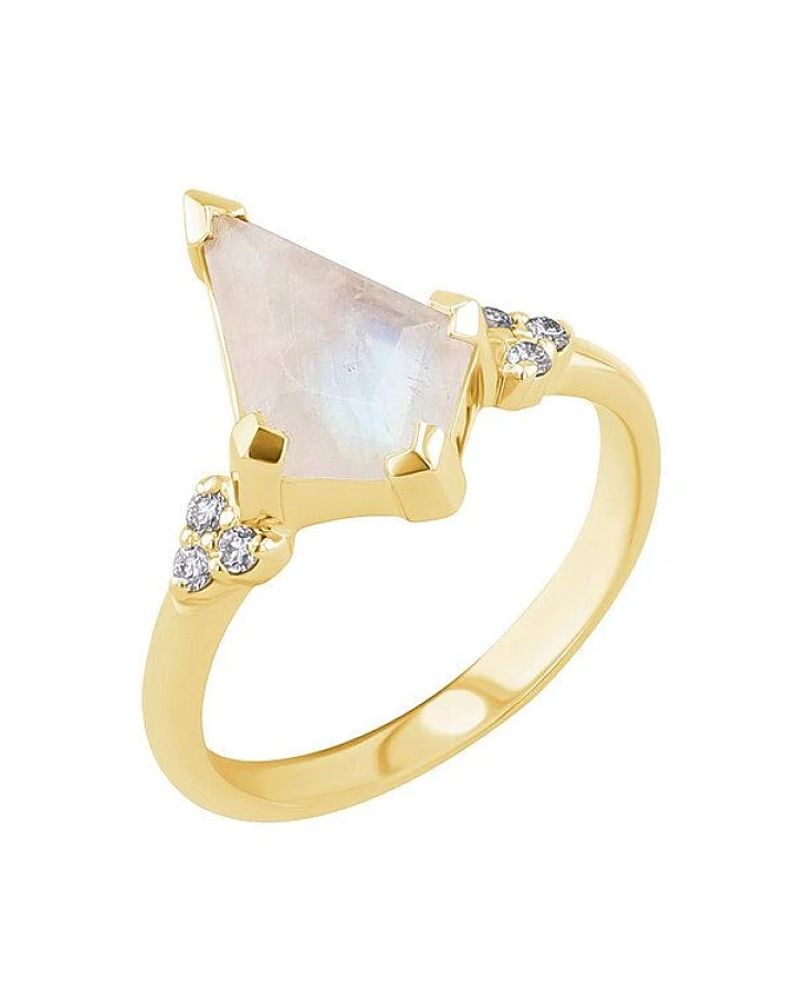 Eppi Einzigartiger Ring mit einem Mondstein Kettil