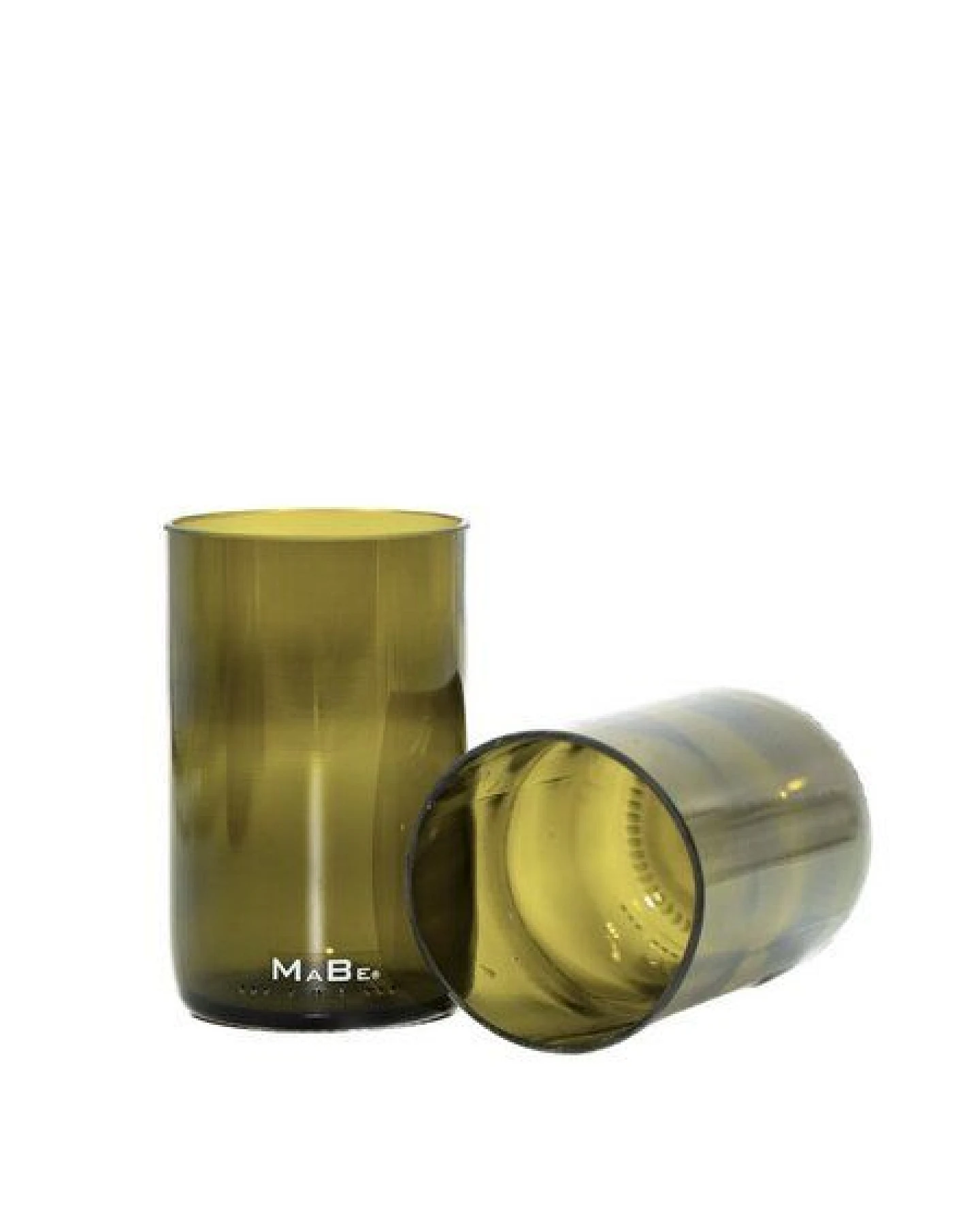 MaBe Trinkglas sustainable - 350ml - Upcycling aus der Weinflasche 4er Set – Ansicht 4