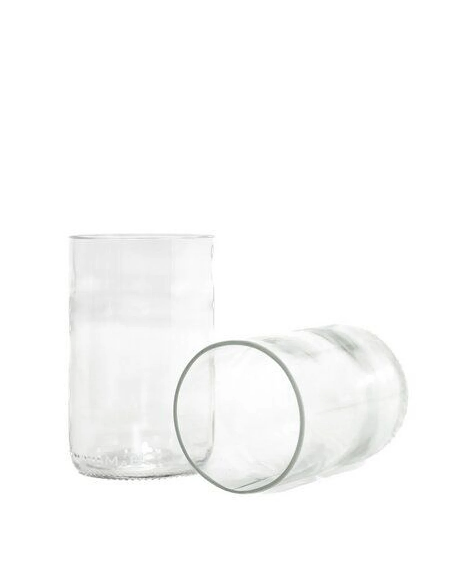MaBe Trinkglas sustainable - 350ml - Upcycling aus der Weinflasche 4er Set – Ansicht 4
