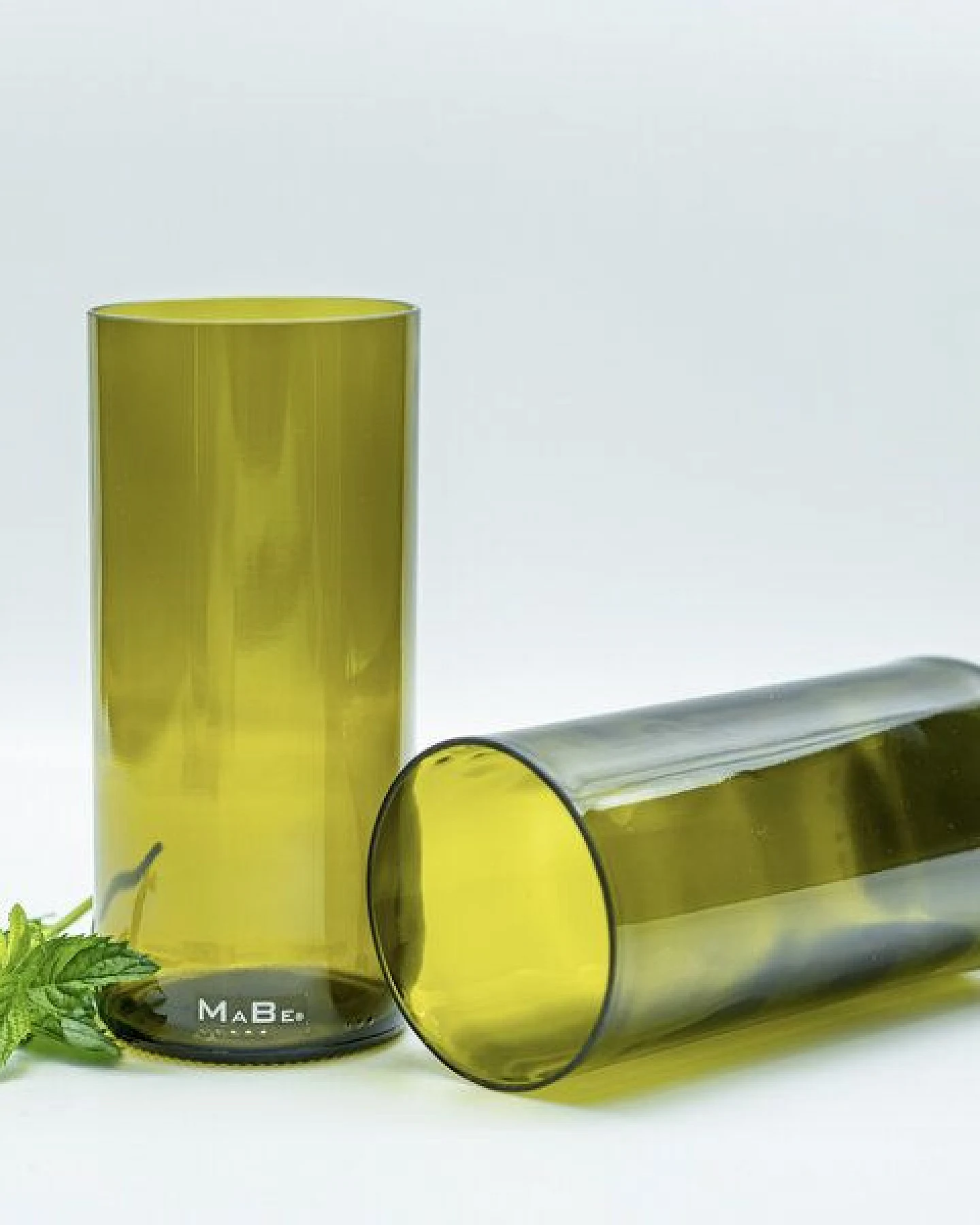 MaBe Glas handgefertigt aus leergetrunkenen Weinflaschen - 400ml - clean & wertig – Ansicht 3
