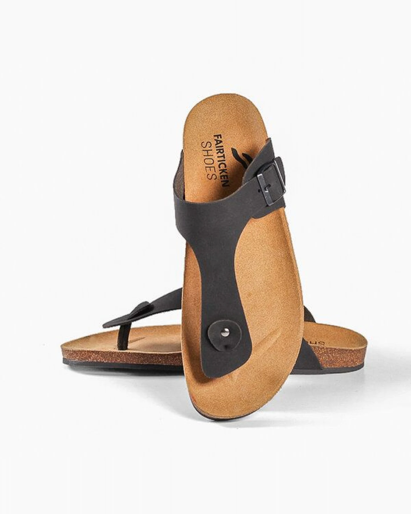 Fairticken THULAR vegane "NoBuck" Unisex Zehentrenner Sandale – Ansicht 4