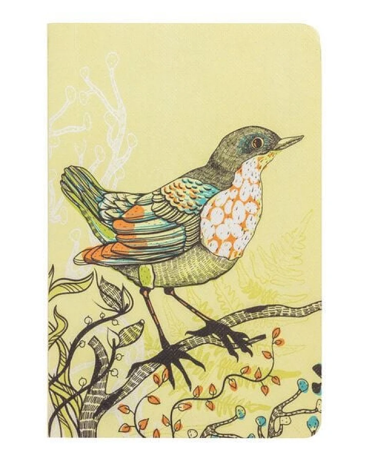TRANQUILLO Buntes Notizbuch BIRD aus nachhaltig bewirtschafteten Wäldern
