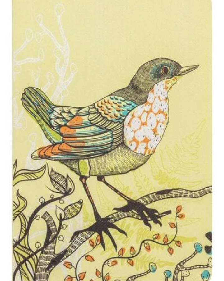 TRANQUILLO Buntes Notizbuch BIRD aus nachhaltig bewirtschafteten Wäldern