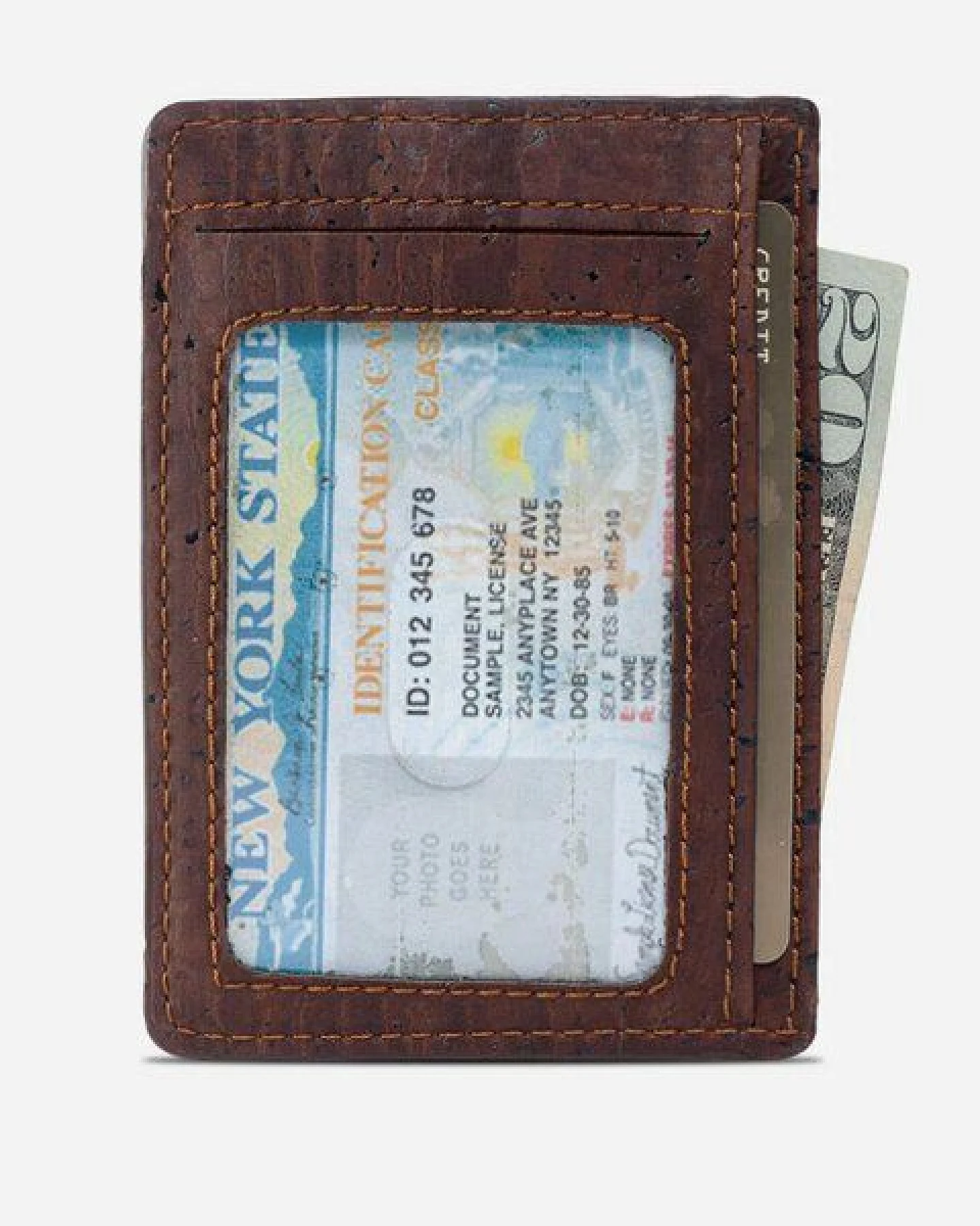 corkor Karten-Portemonnaie aus Kork mit Sichtfenster - RFID Safe – Ansicht 2