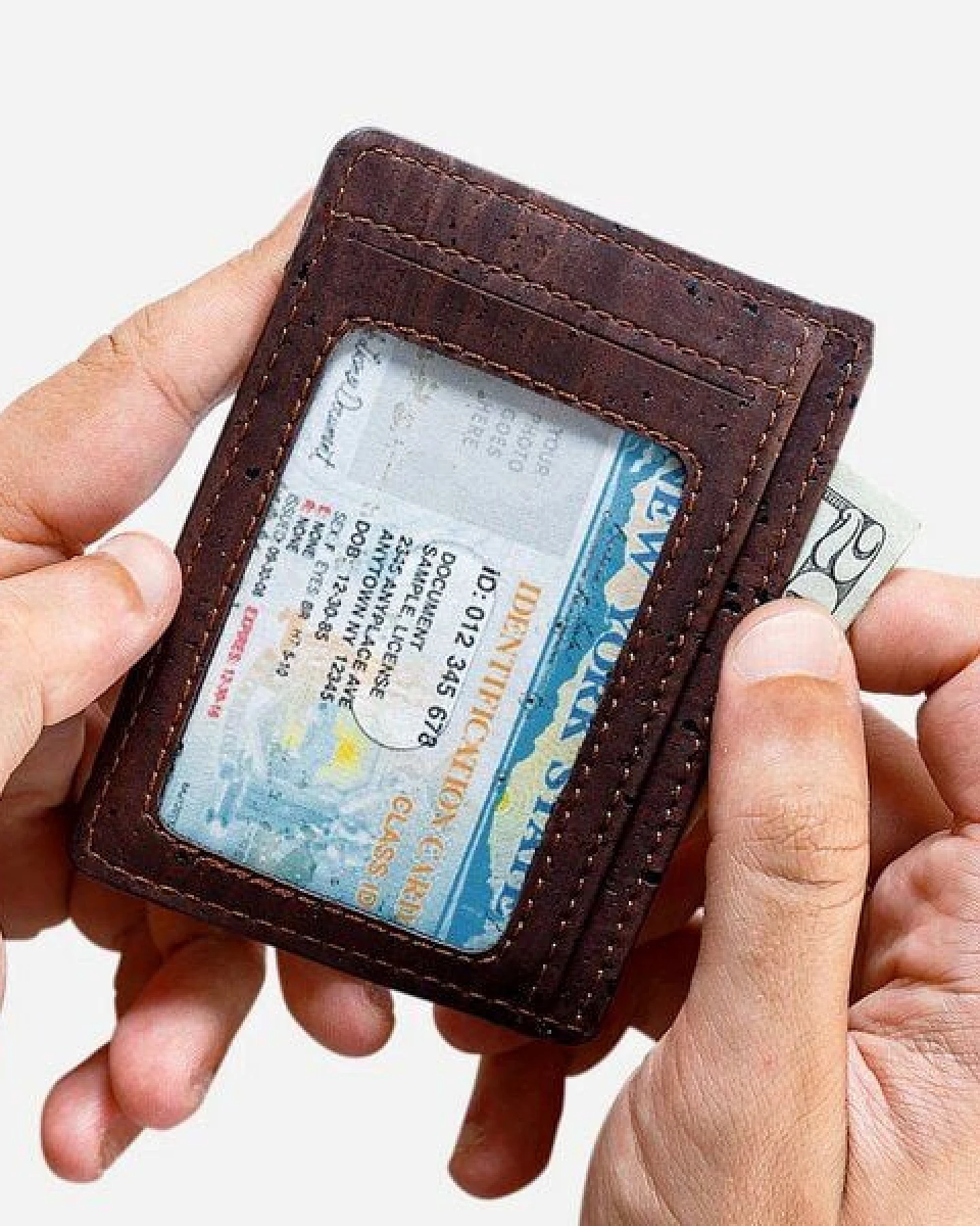 corkor Karten-Portemonnaie aus Kork mit Sichtfenster - RFID Safe – Ansicht 4