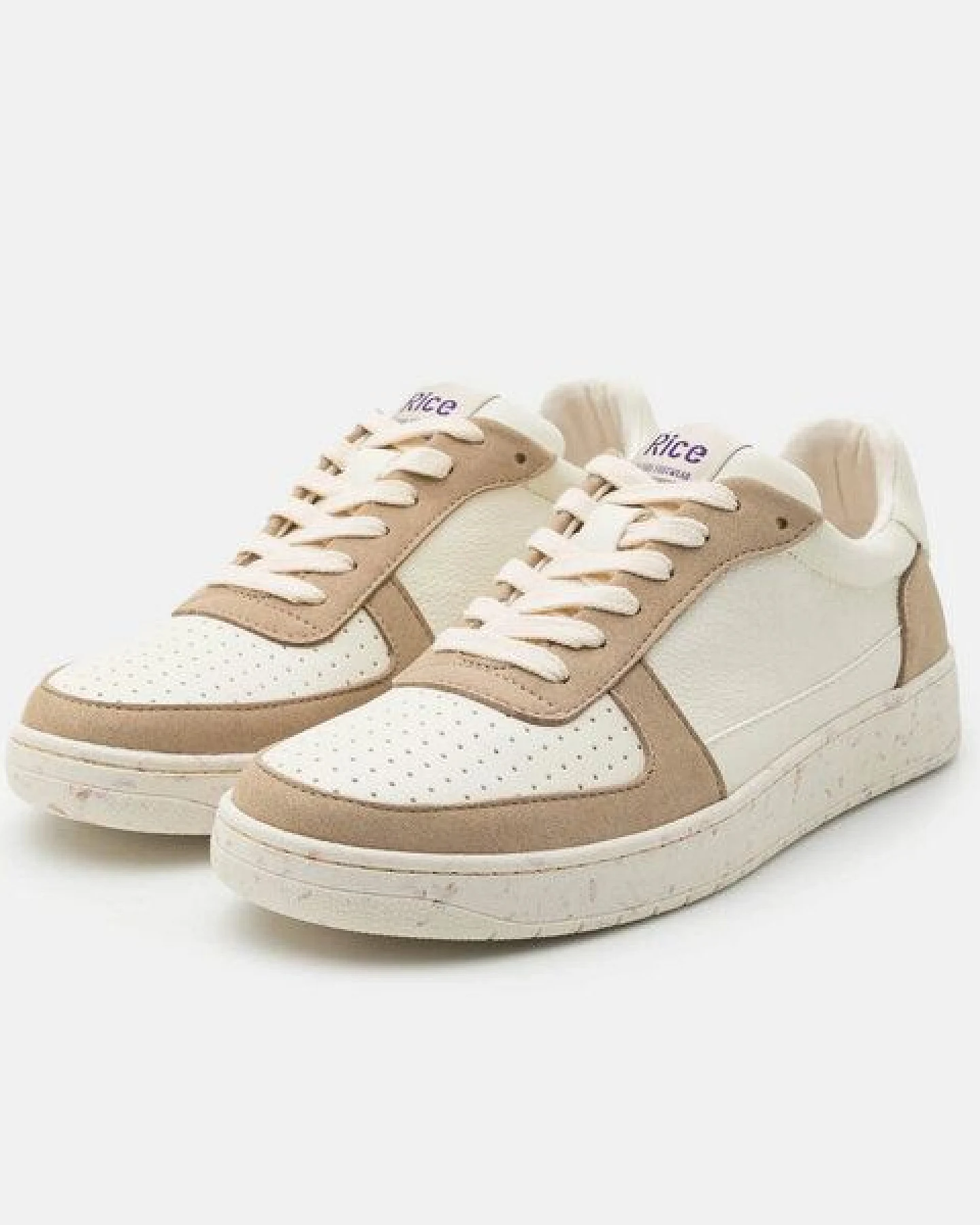 RICE Sneaker Vegan Unisex - OPEN21 Beige Ecru – Ansicht 2