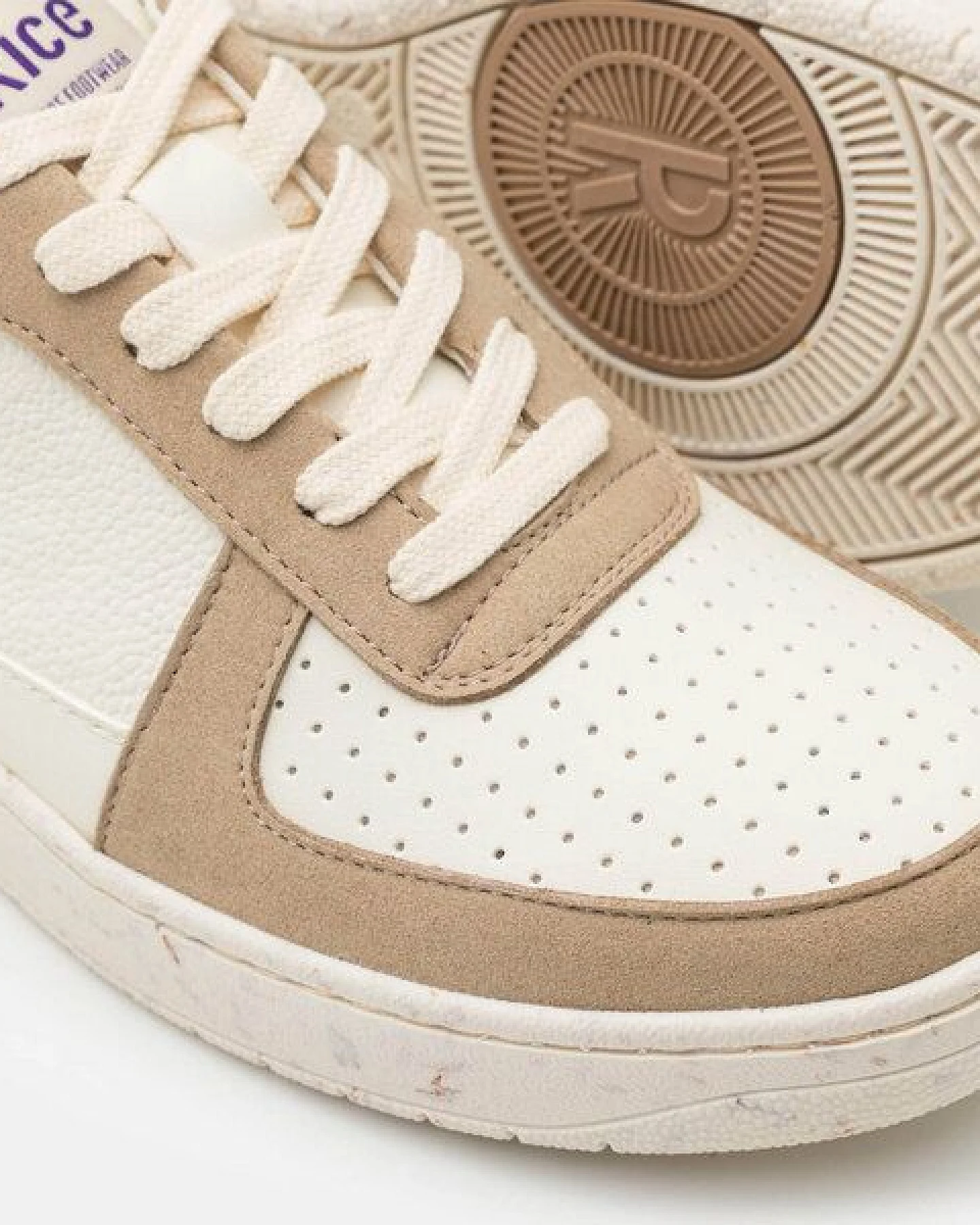 RICE Sneaker Vegan Unisex - OPEN21 Beige Ecru – Ansicht 4