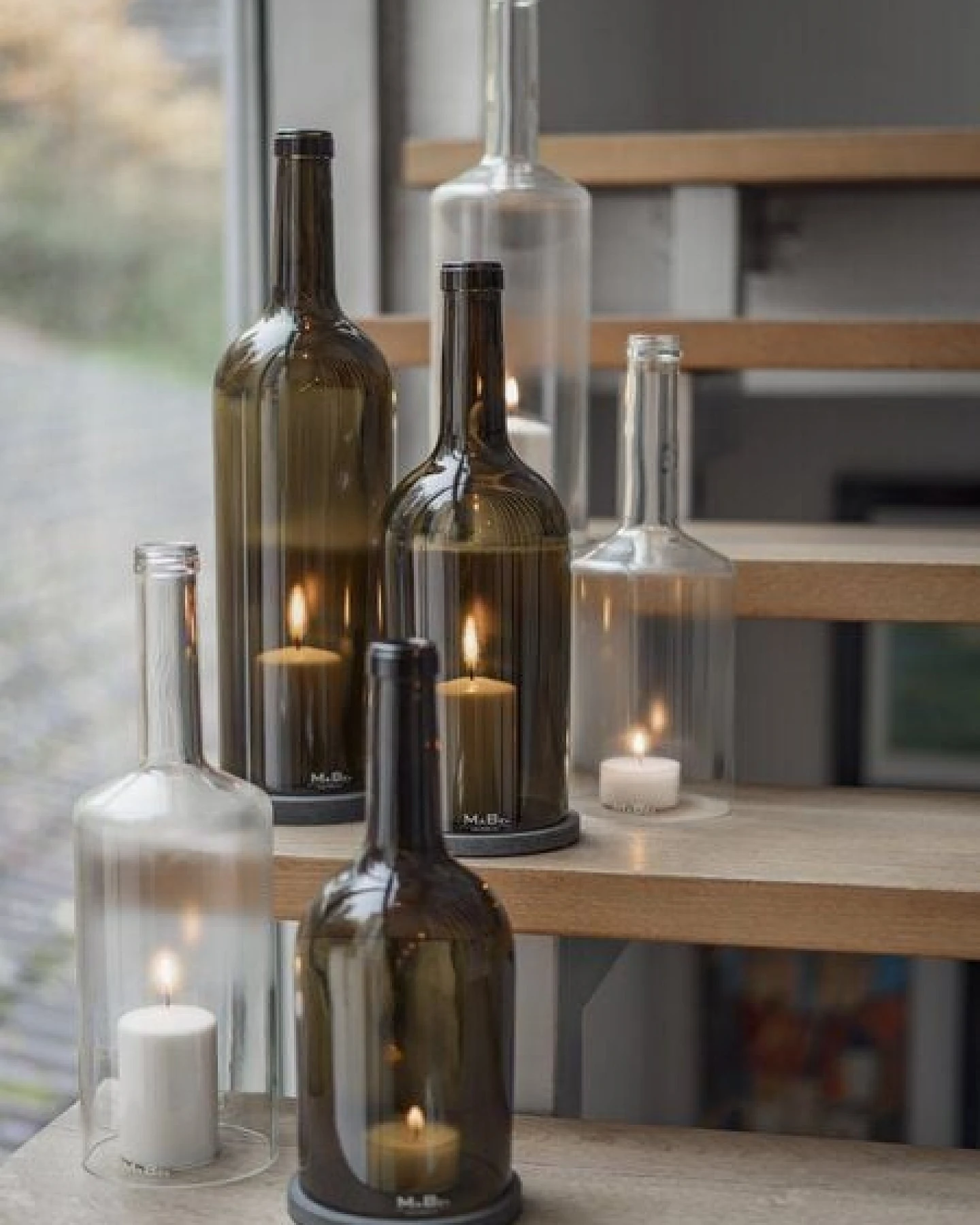 MaBe WINDLICHT aus der 3l Flasche (40cm hoch) - modern & clean - BIG THING – Ansicht 4