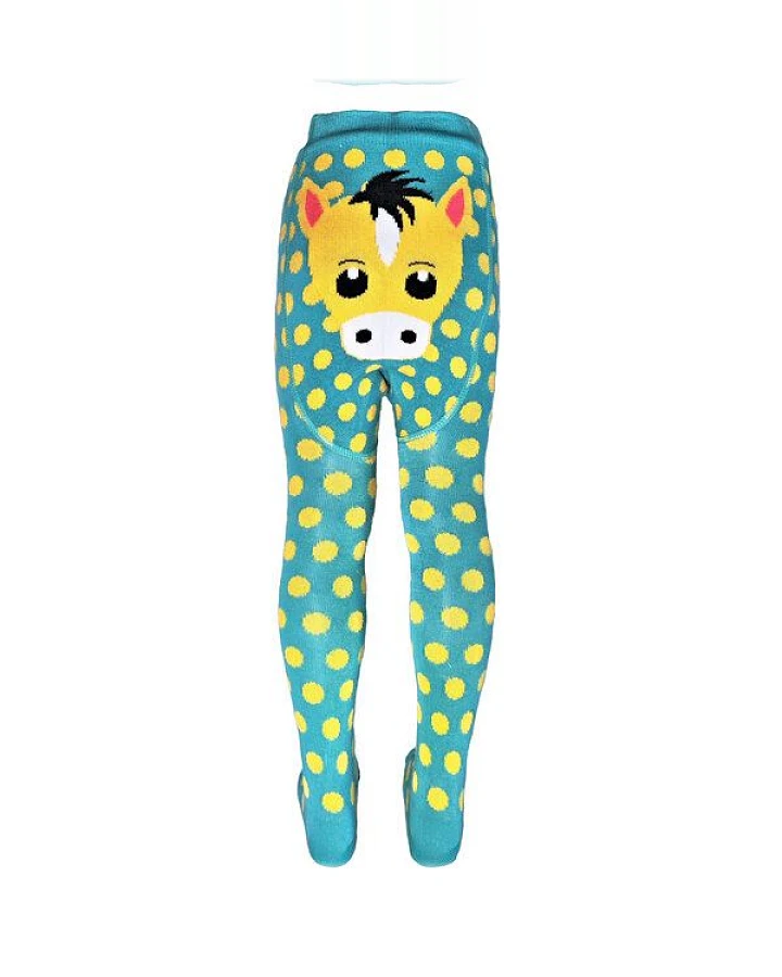 BLS Organic Kinderstrumpfhose im Giraffen-Design
