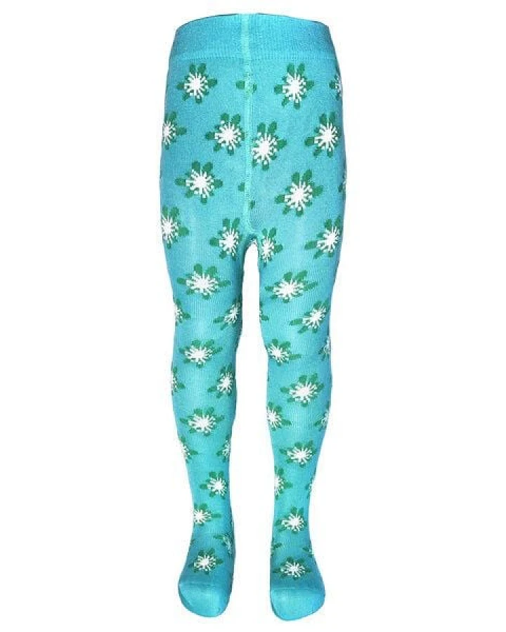 BLS Organic Kinderstrumpfhose mit Blumenmuster