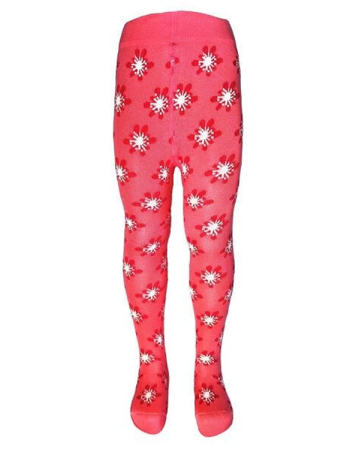 BLS Organic Kinderstrumpfhose mit Blumenmuster