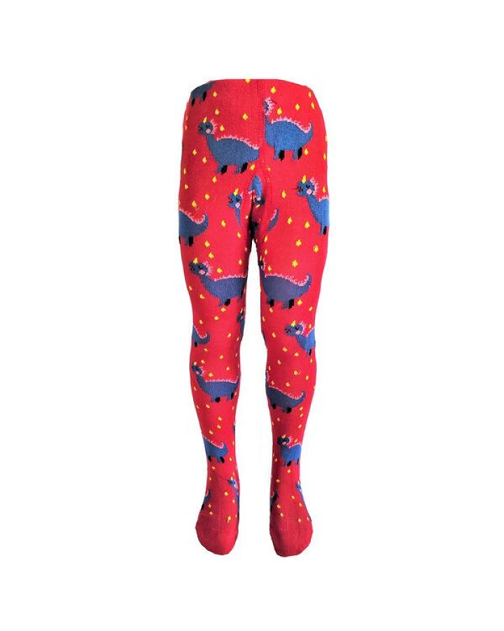 BLS Organic Kinderstrumpfhose im Dinosaurier-Design