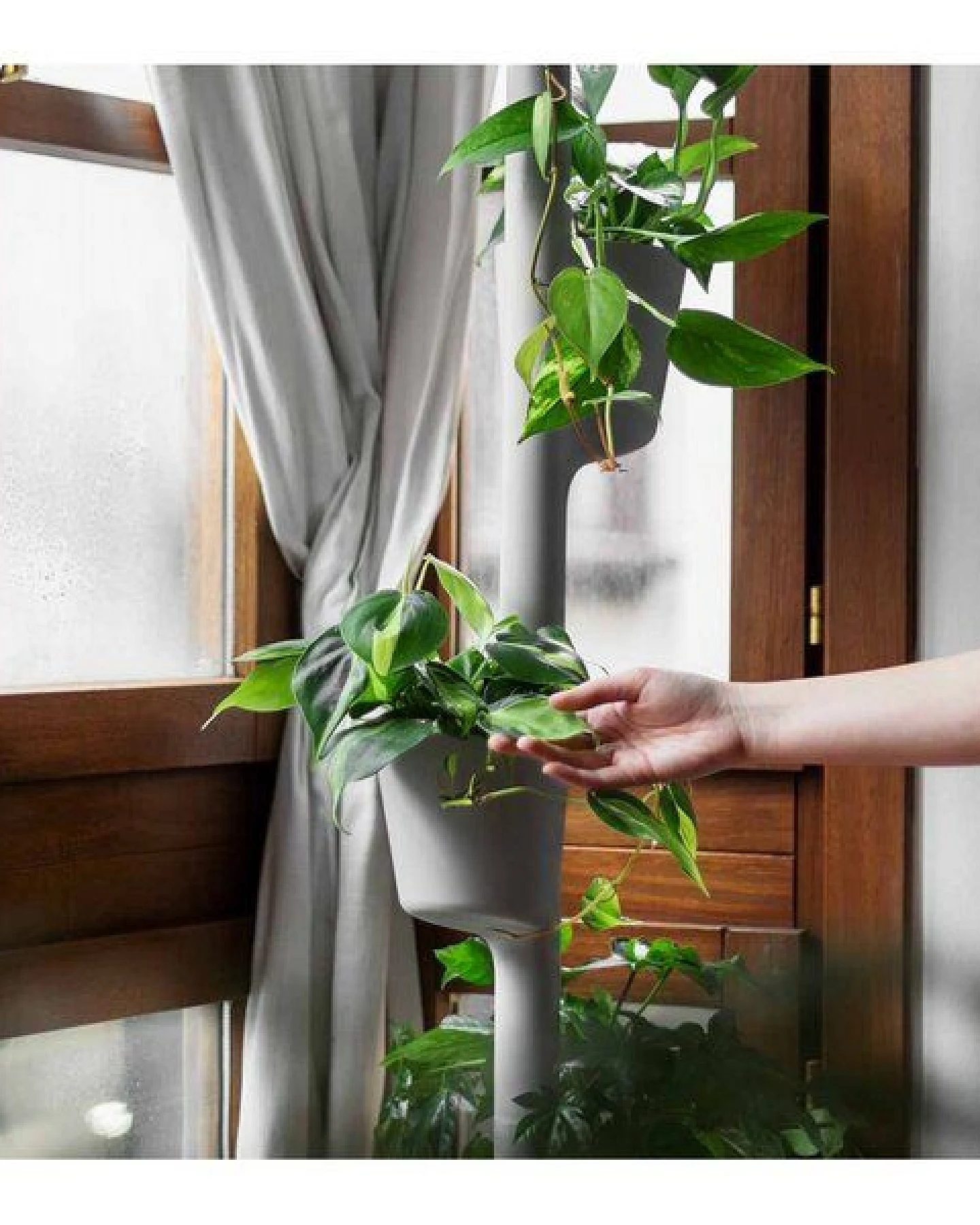 CitySens Vertikaler Blumentopf mit manueller Bewässerung; 3 Blumentöpfe – Ansicht 3