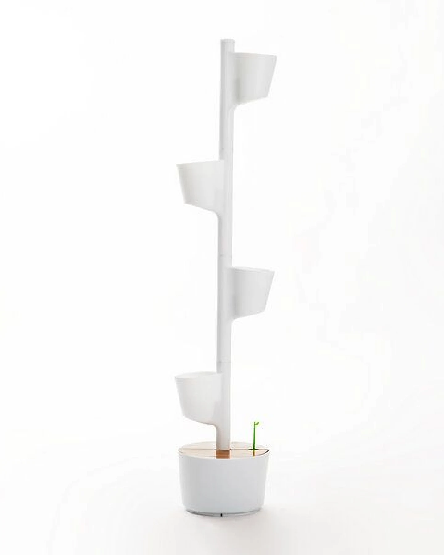 CitySens Vertikaler Blumentopf mit manueller Bewässerung; 4 Blumentöpfe – Ansicht 2