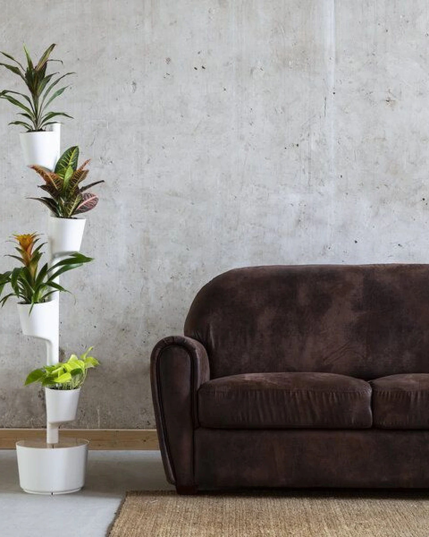 CitySens Vertikaler Blumentopf mit manueller Bewässerung; 4 Blumentöpfe – Ansicht 3