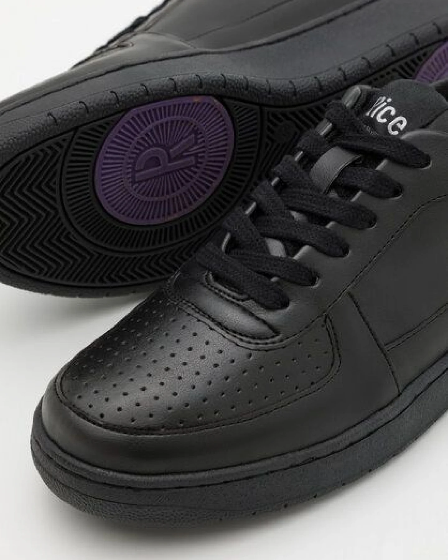 RICE Sneaker Vegan Unisex - OPEN21 Triple Black – Ansicht 2