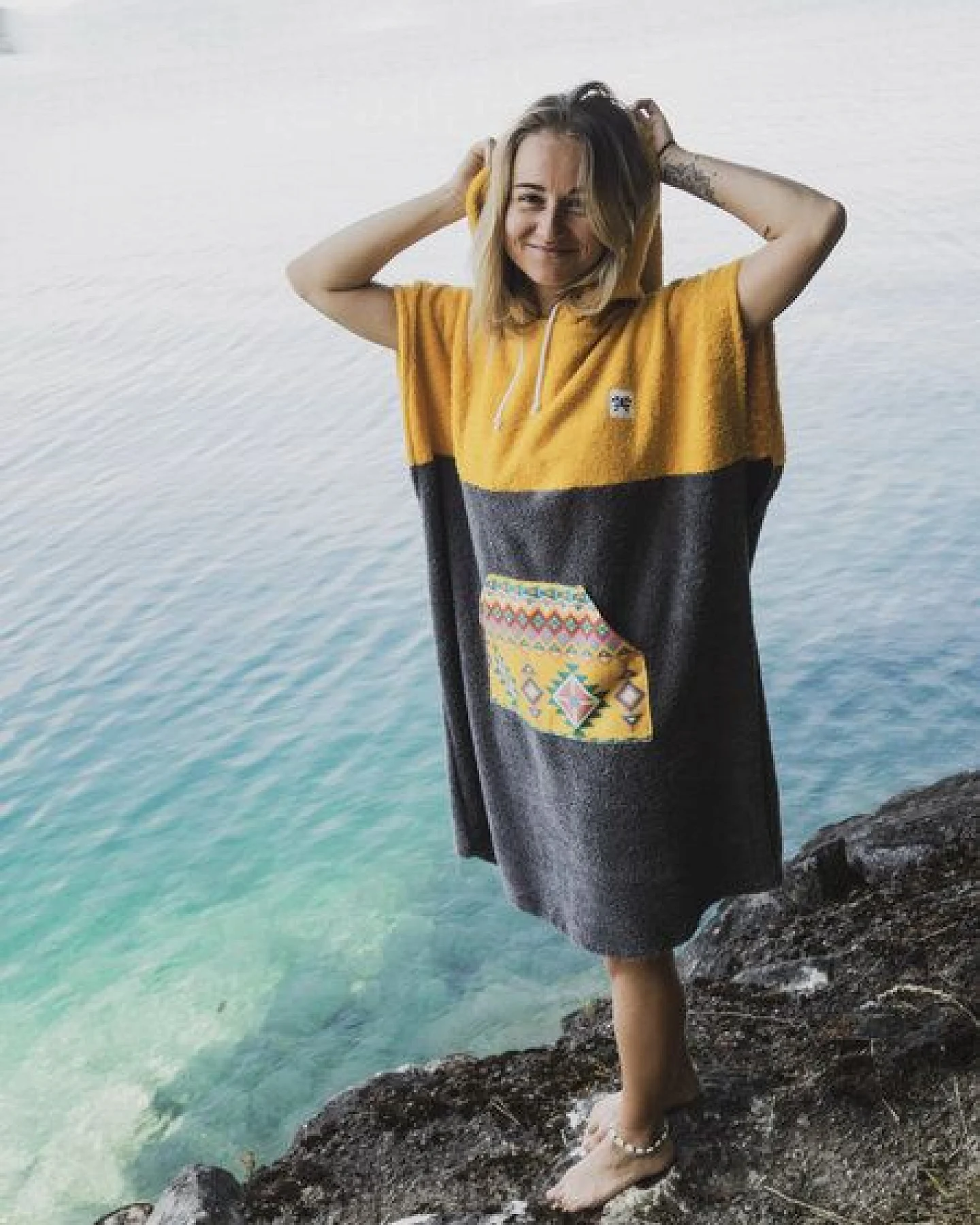 Zeachild Surfponcho Hawaii Bio-Frotte – Ansicht 2