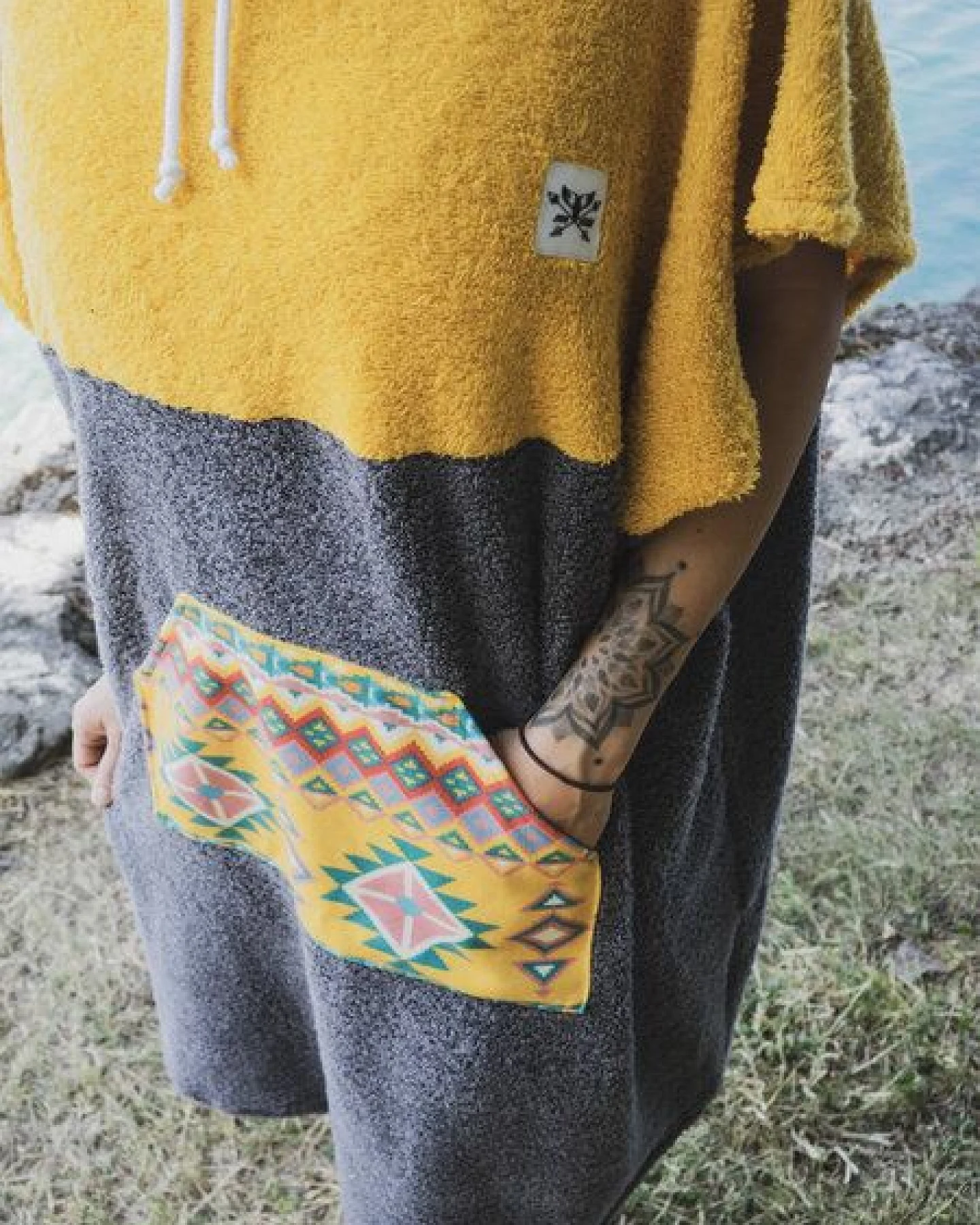 Zeachild Surfponcho Hawaii Bio-Frotte – Ansicht 3