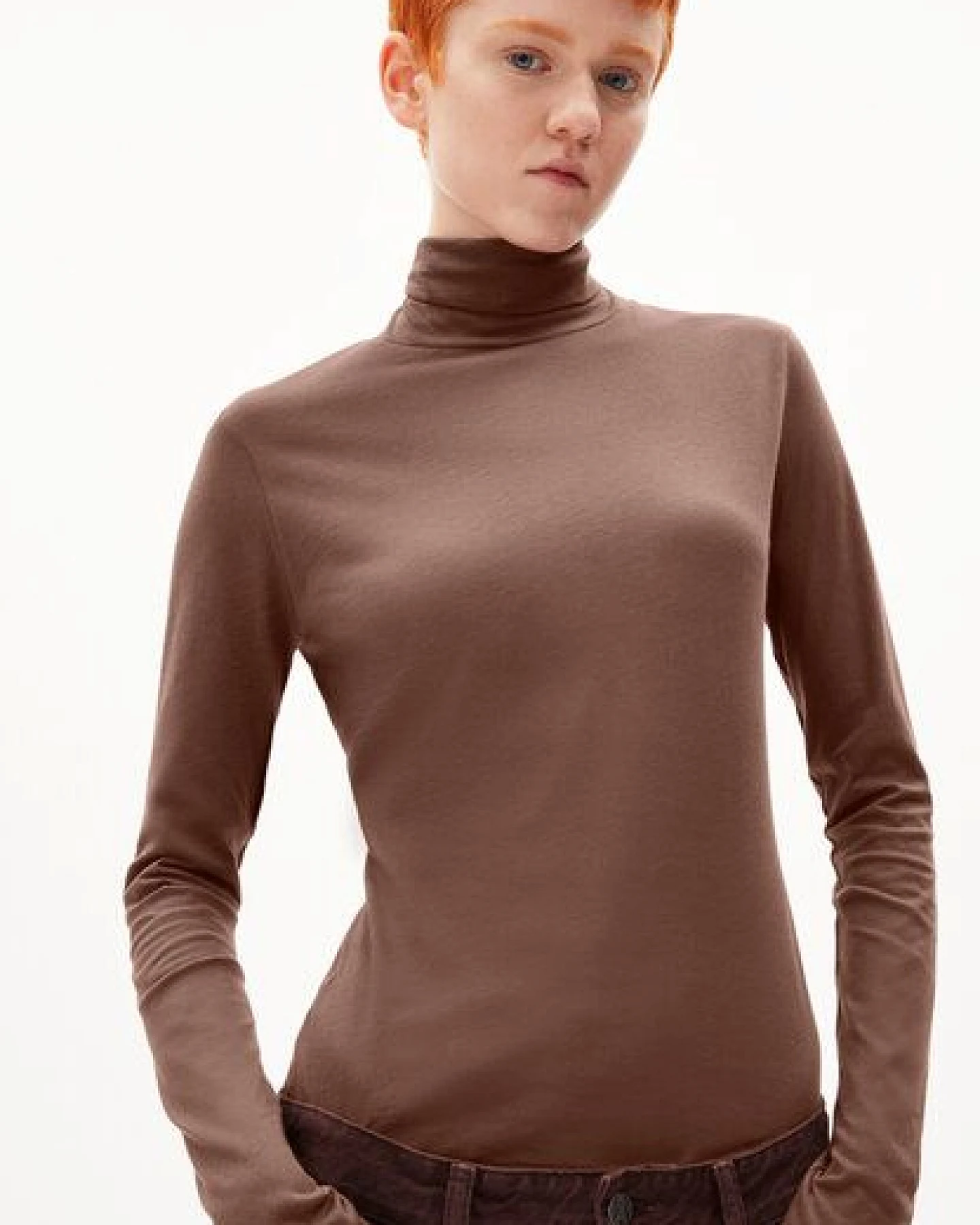 ARMEDANGELS GRAZILIAA SOFT - Damen Longsleeve Slim Fit aus Bio-Baumwolle – Ansicht 3
