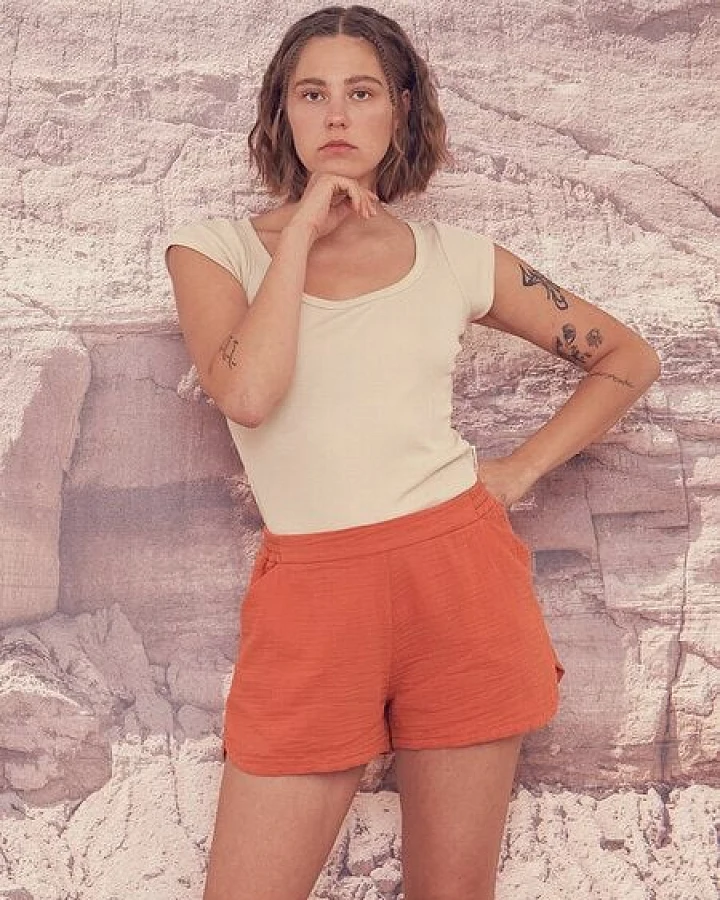 bleed Sheersugger Shorts Orange-Braun