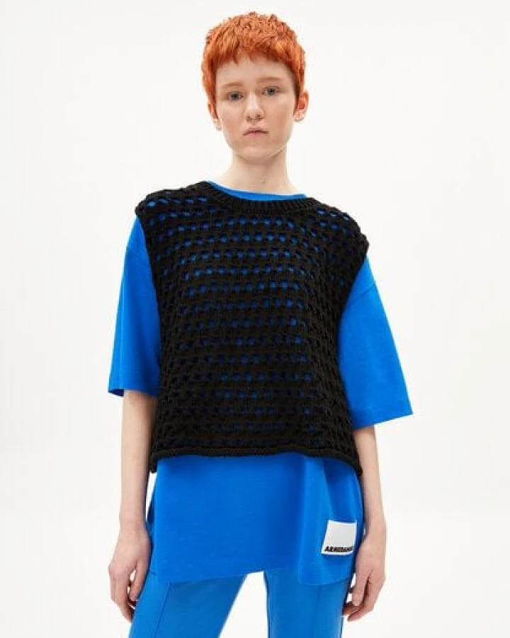 ARMEDANGELS LETIZIAAS - Damen Strickweste Relaxed Fit aus Bio-Baumwolle