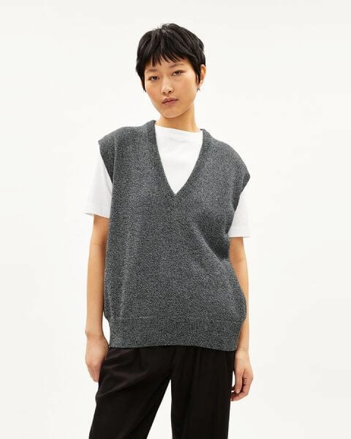 ARMEDANGELS MALUKAA CLEAN UP - Damen Stricktop Loose Fit aus Bio-Baumwoll Mix