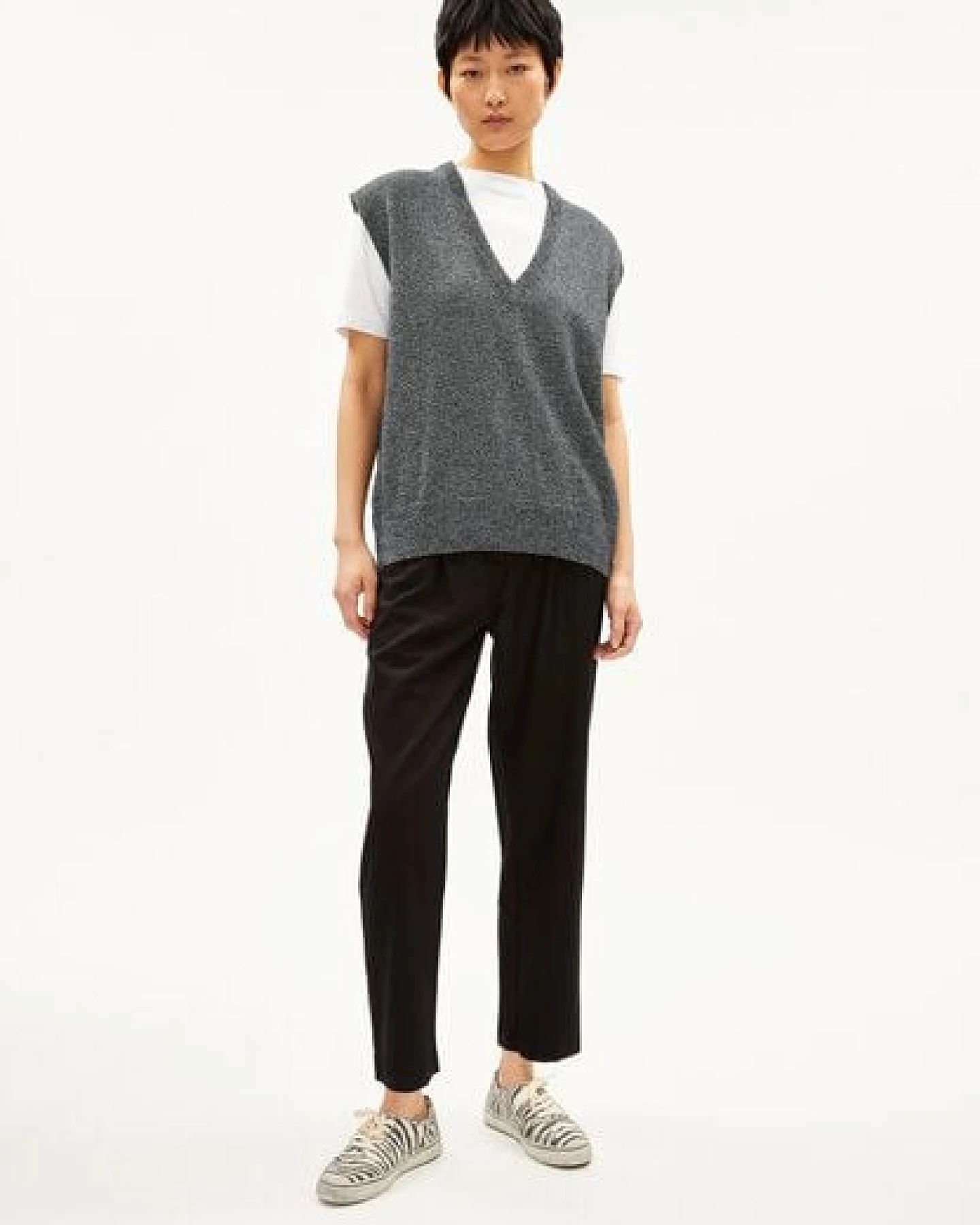 ARMEDANGELS MALUKAA CLEAN UP - Damen Stricktop Loose Fit aus Bio-Baumwoll Mix – Ansicht 4