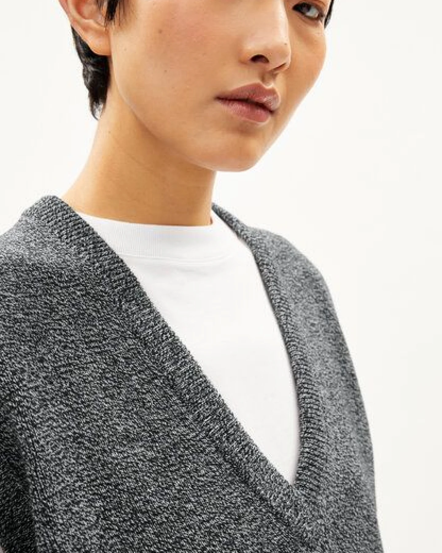 ARMEDANGELS MALUKAA CLEAN UP - Damen Stricktop Loose Fit aus Bio-Baumwoll Mix – Ansicht 3