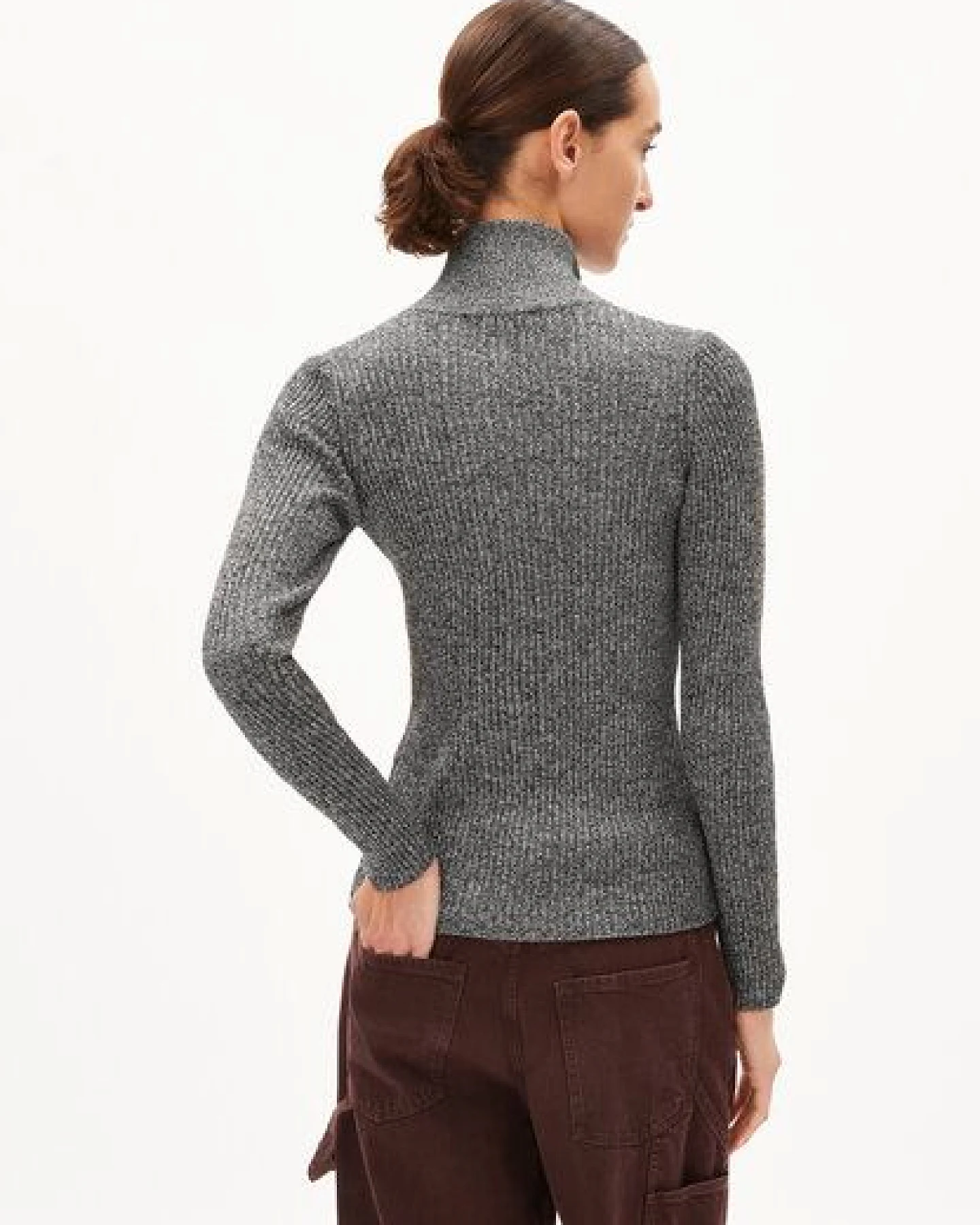 ARMEDANGELS MIKAELAA CLEAN UP - Damen Pullover Slim Fit aus Bio-Baumwoll Mix – Ansicht 2