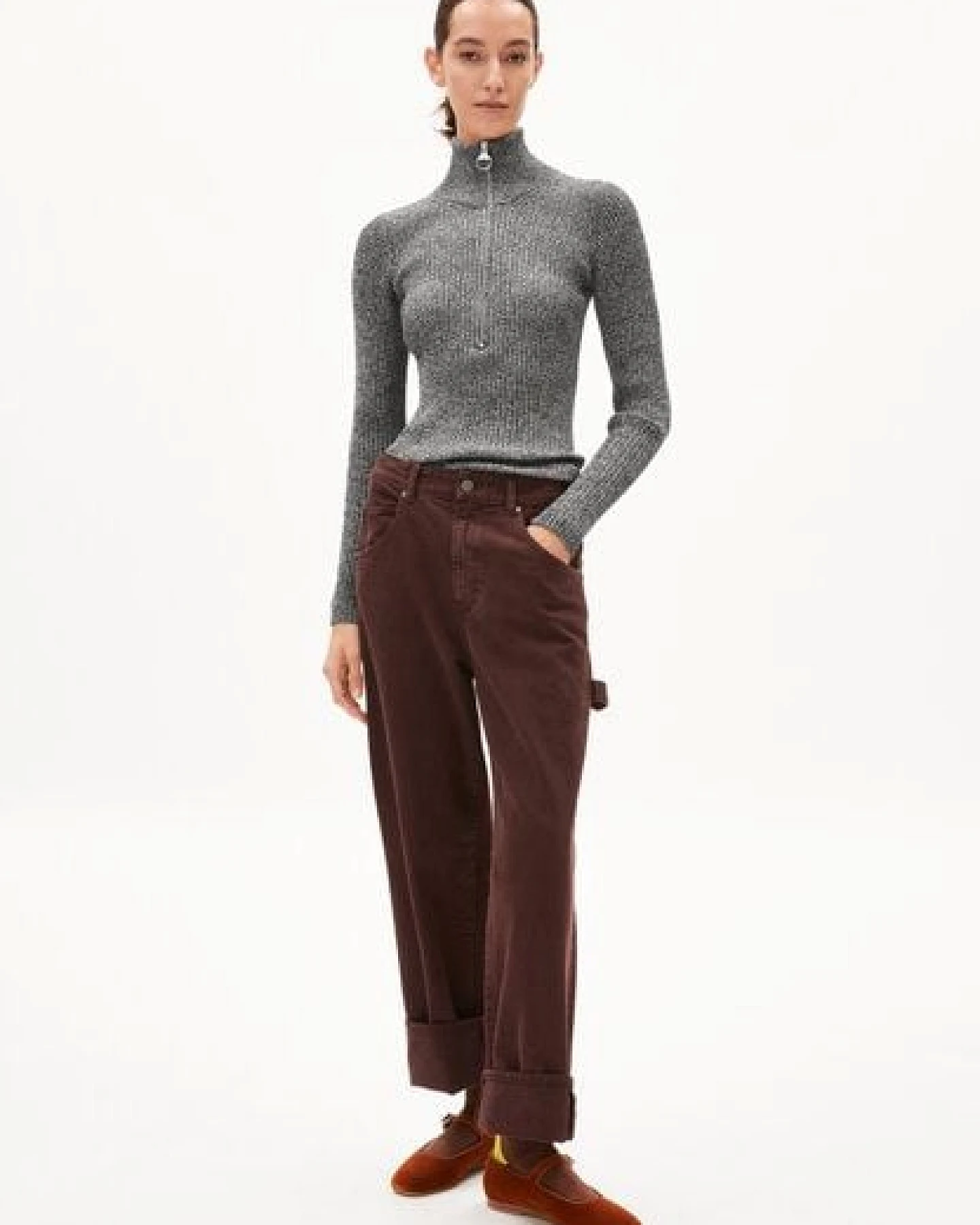 ARMEDANGELS MIKAELAA CLEAN UP - Damen Pullover Slim Fit aus Bio-Baumwoll Mix – Ansicht 4