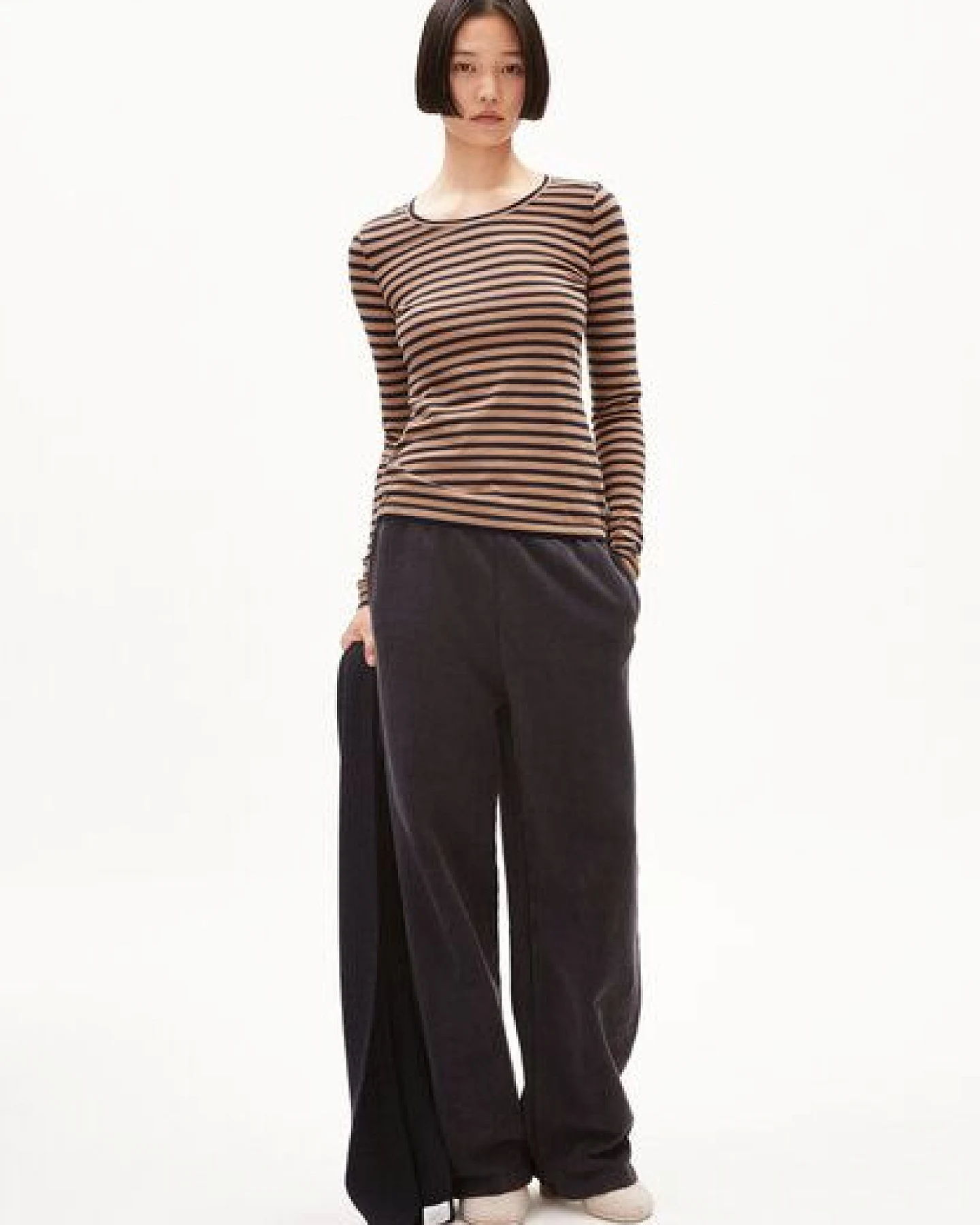 ARMEDANGELS ENRICCAA STRIPES Damen Longsleeve Slim Fit aus Bio-Baumwolle – Ansicht 4