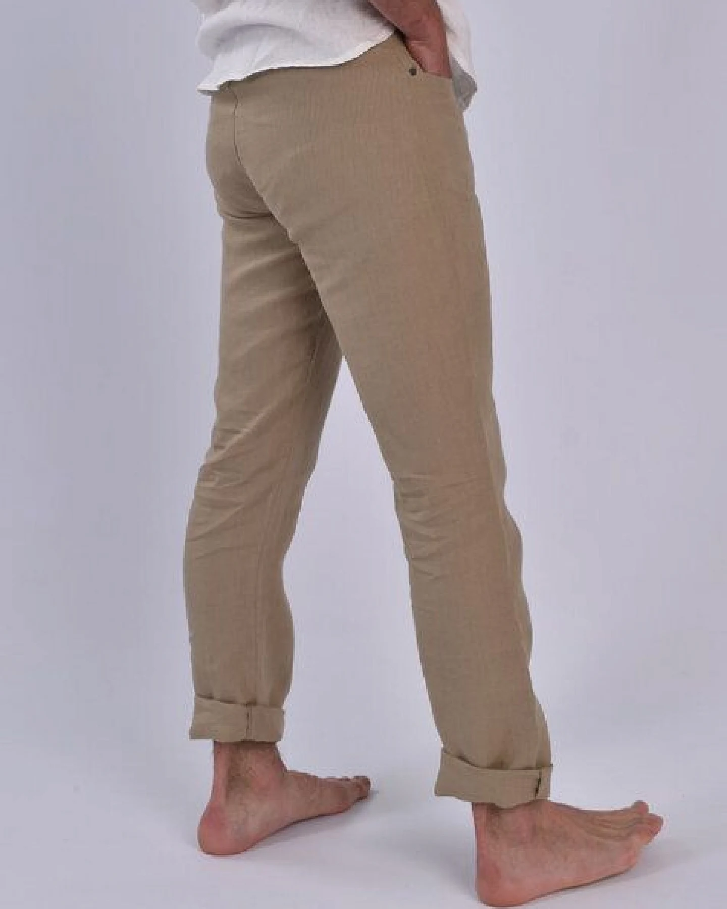 Aatise Herren Leinenhose aus 100% Leinen Zanzibar regular fit, mid rise – Ansicht 2