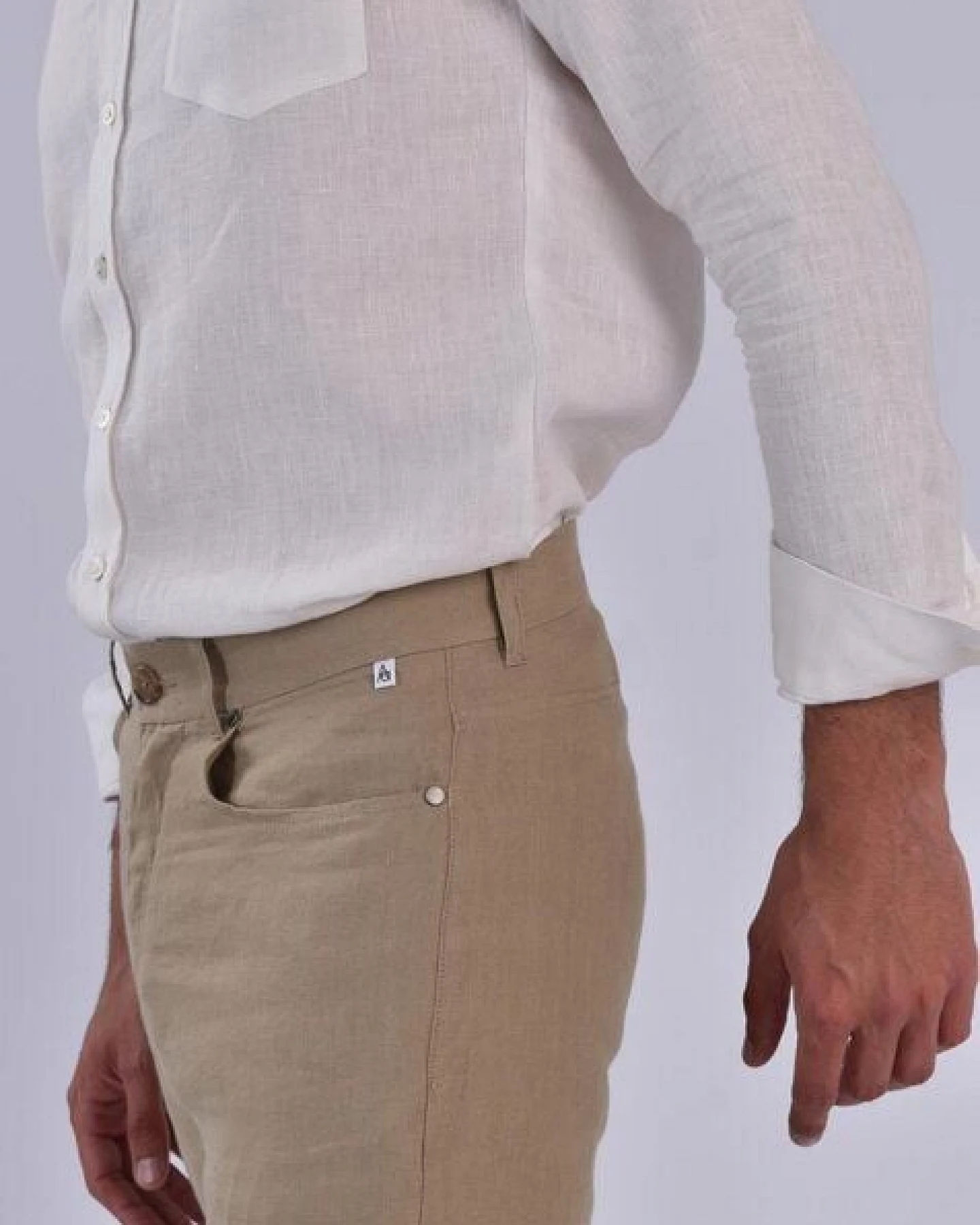 Aatise Herren Leinenhose aus 100% Leinen Zanzibar regular fit, mid rise – Ansicht 4