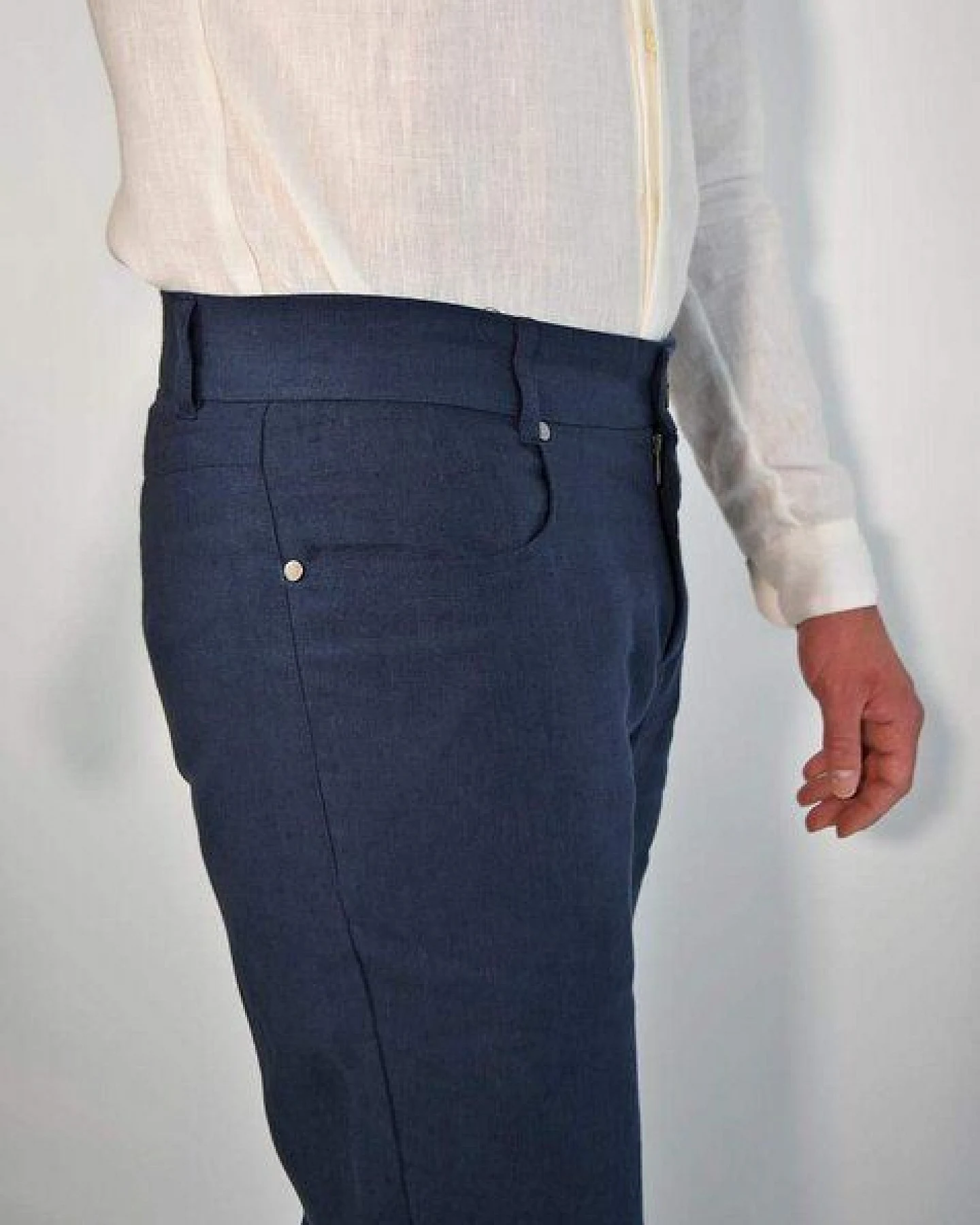 Aatise Herren Leinenhose aus 100% Leinen Zanzibar regular fit, mid rise – Ansicht 2
