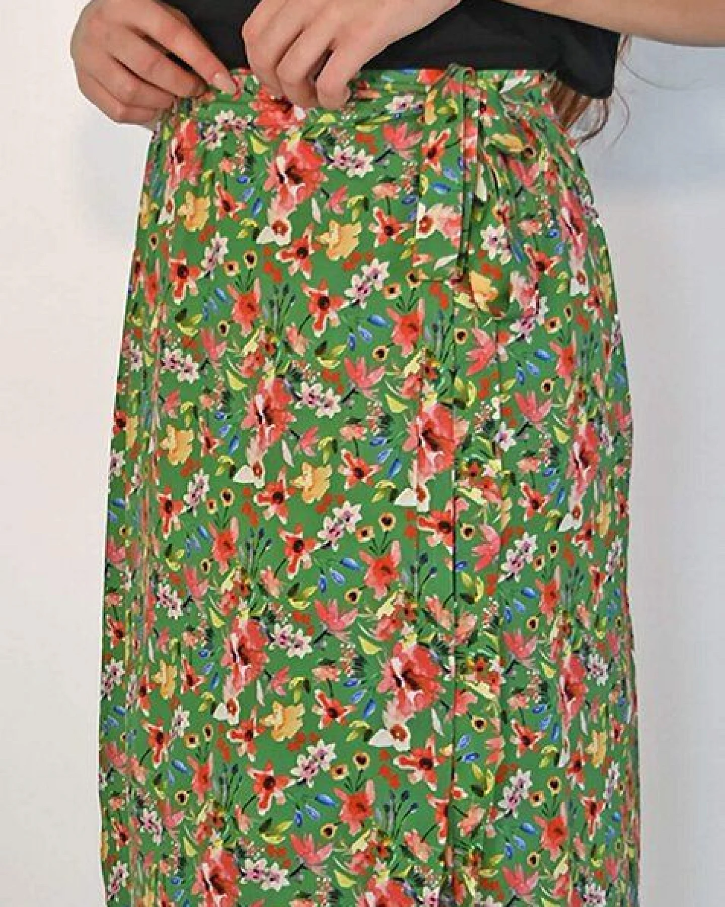 Aatise Langer bedruckter Wickelrock Zilou 100% EcoVero – Ansicht 3