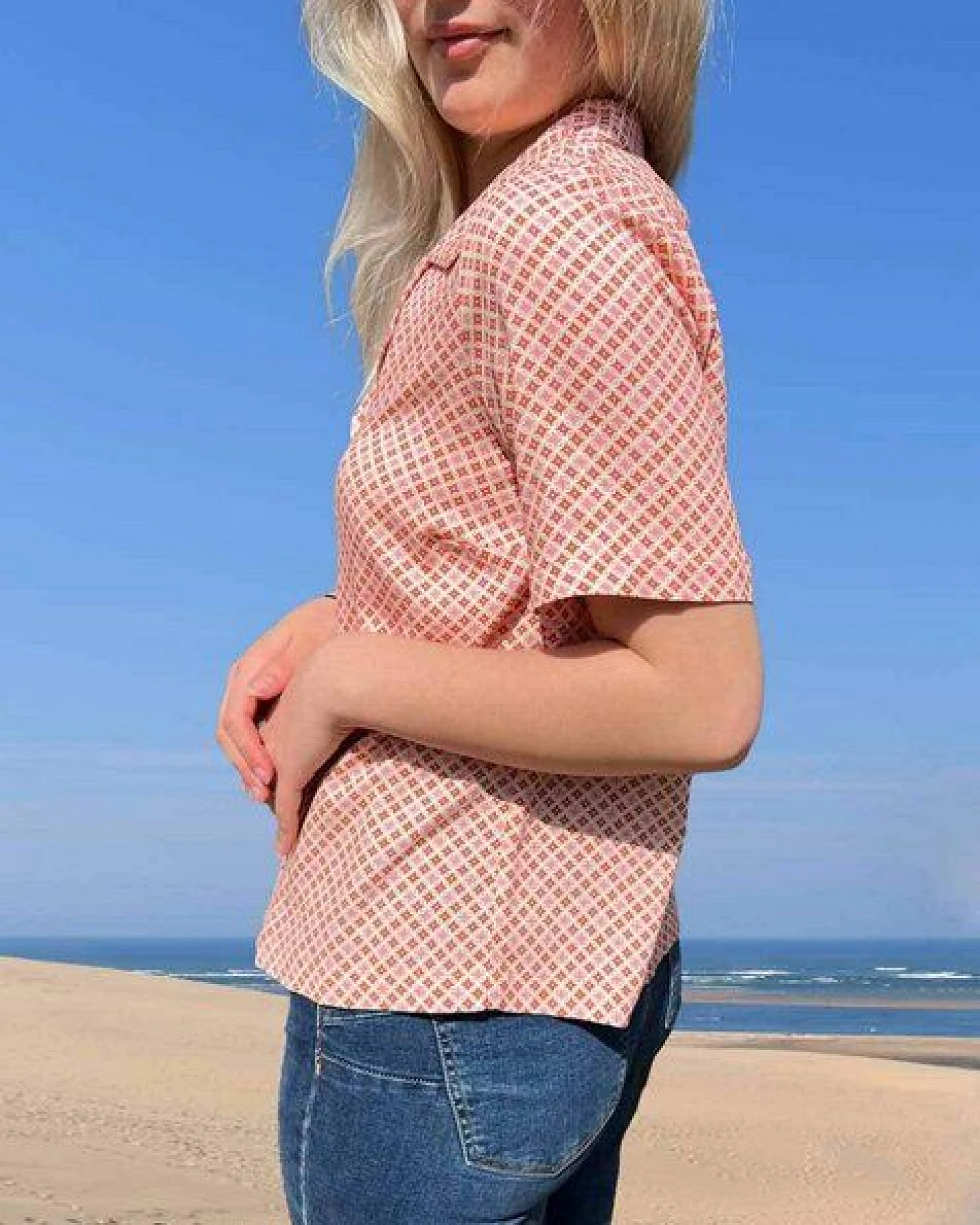 Aatise Oversize-Bluse mit kubanischem Zavi 100% EcoVero – Ansicht 2