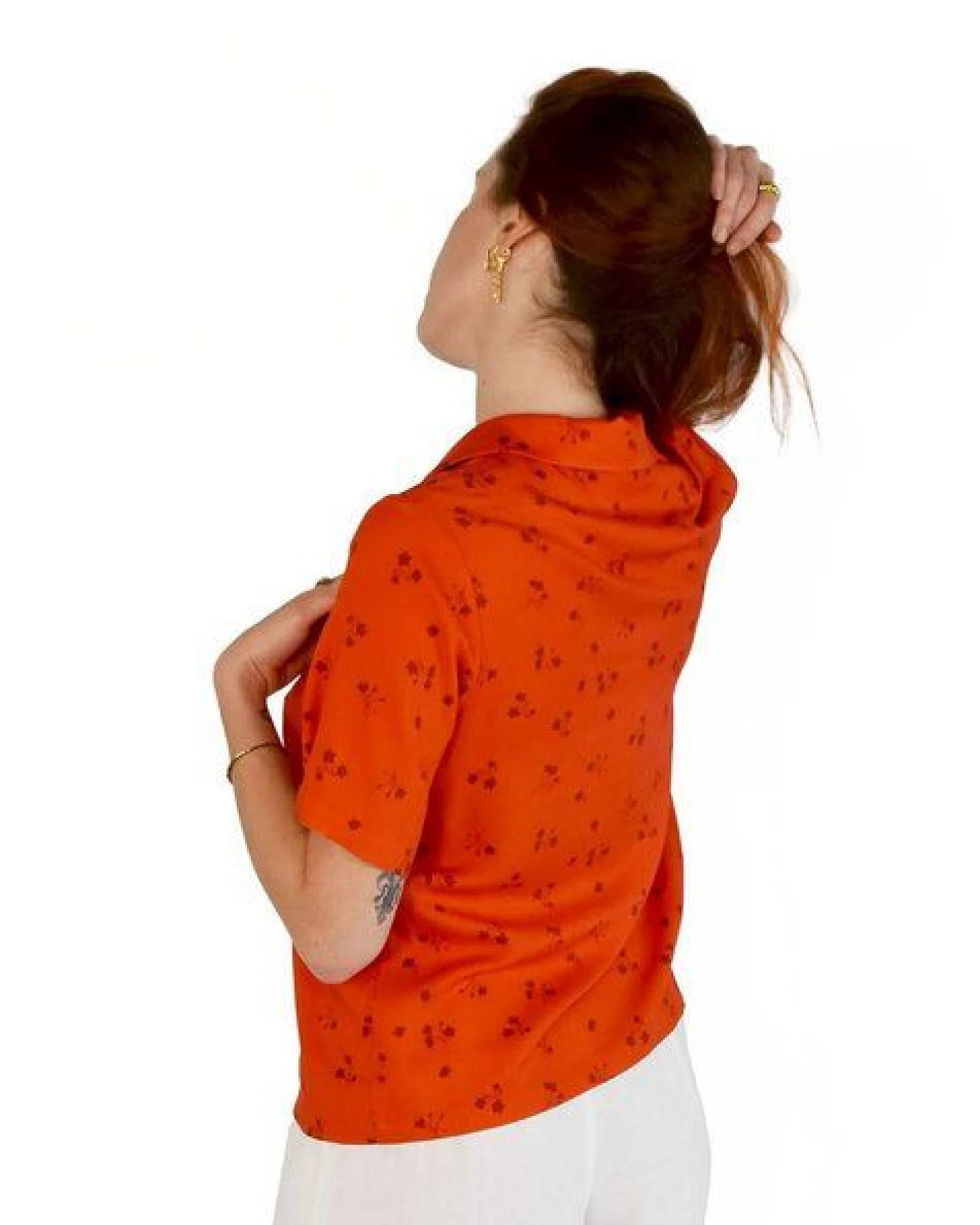 Aatise Oversize-Bluse mit kubanischem Zavi 100% EcoVero – Ansicht 2