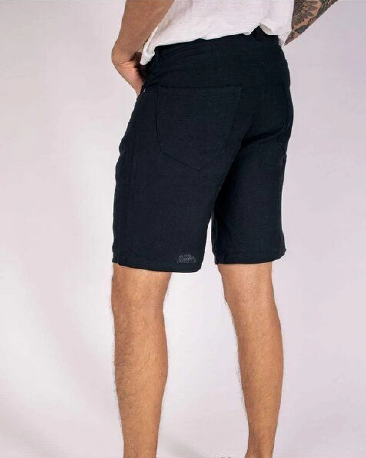Aatise Männer Shorts 100% Leinen midi-Länge Ziggy – Ansicht 2