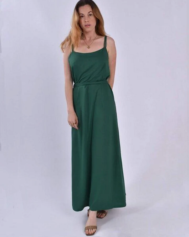 Aatise Langes Cocktailkleid rückenfrei mit Wickeleffekt Zino