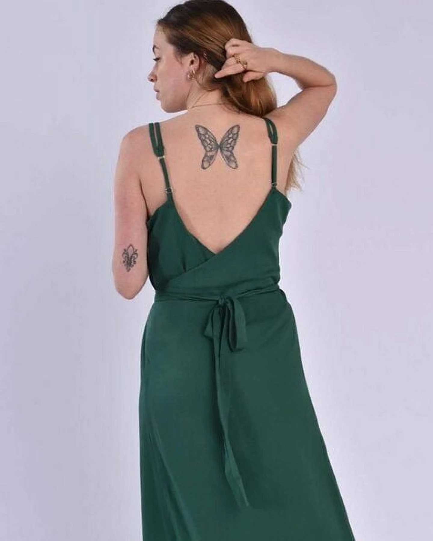 Aatise Langes Cocktailkleid rückenfrei mit Wickeleffekt Zino – Ansicht 4