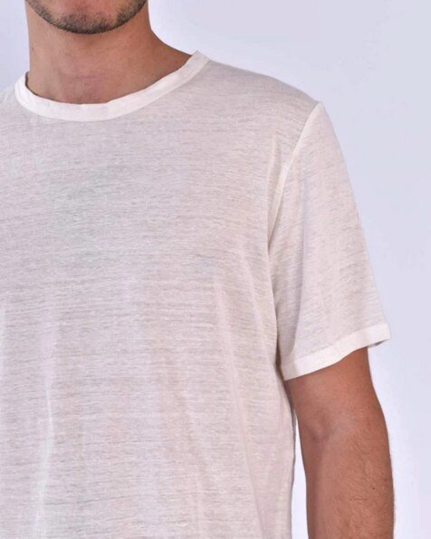 Aatise Zokka Herren T-Shirt aus 100% Leinen – Ansicht 3