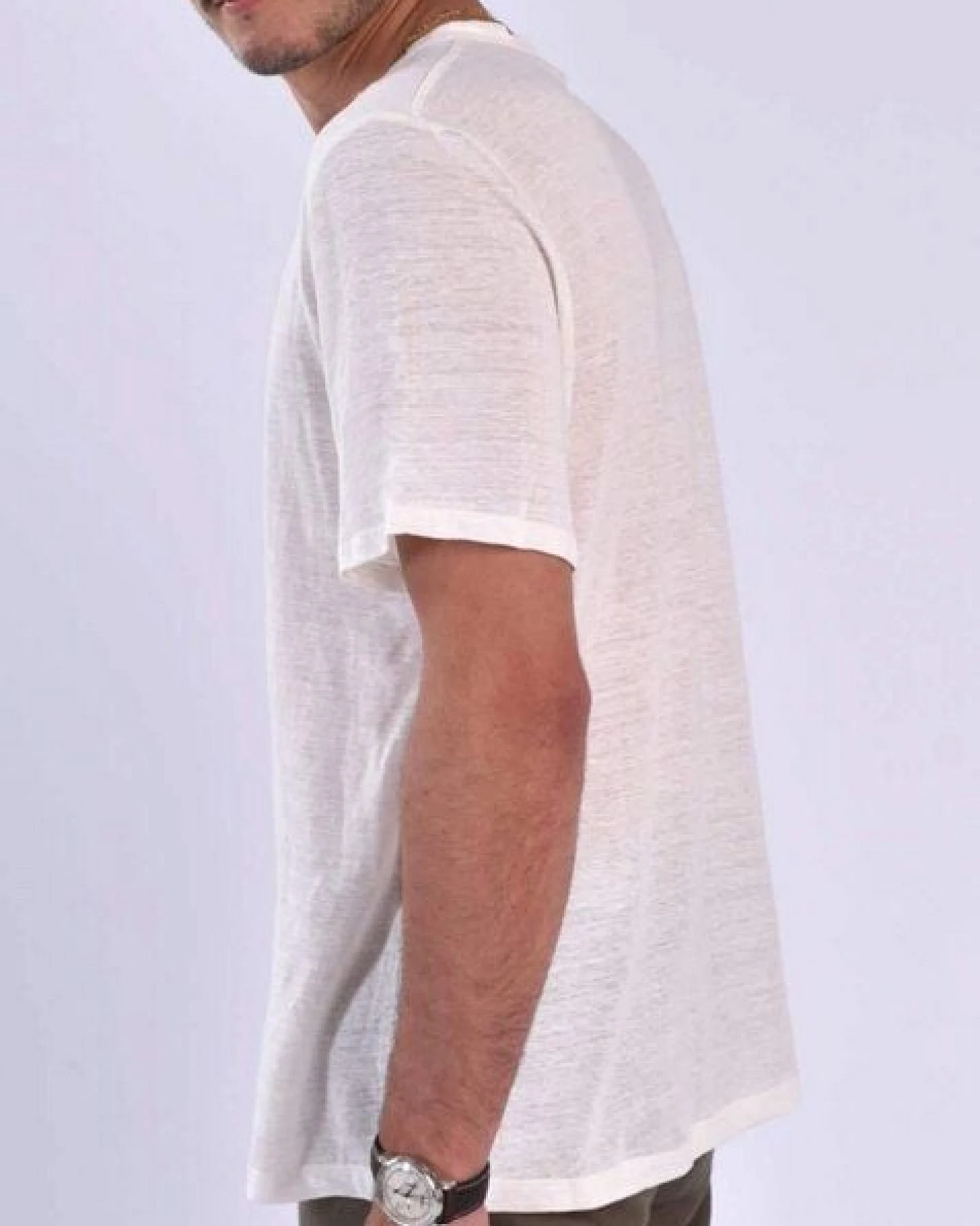 Aatise Zokka Herren T-Shirt aus 100% Leinen – Ansicht 4